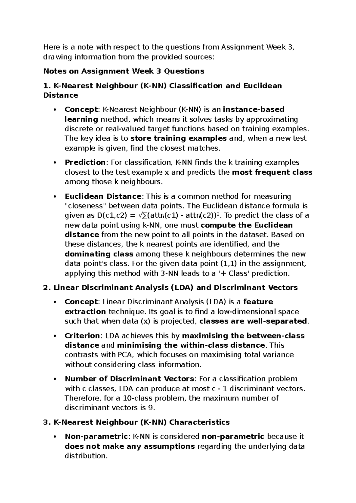 NPTEL CS101: Notes on Assignment Week 3 - Neighbour Classification ...