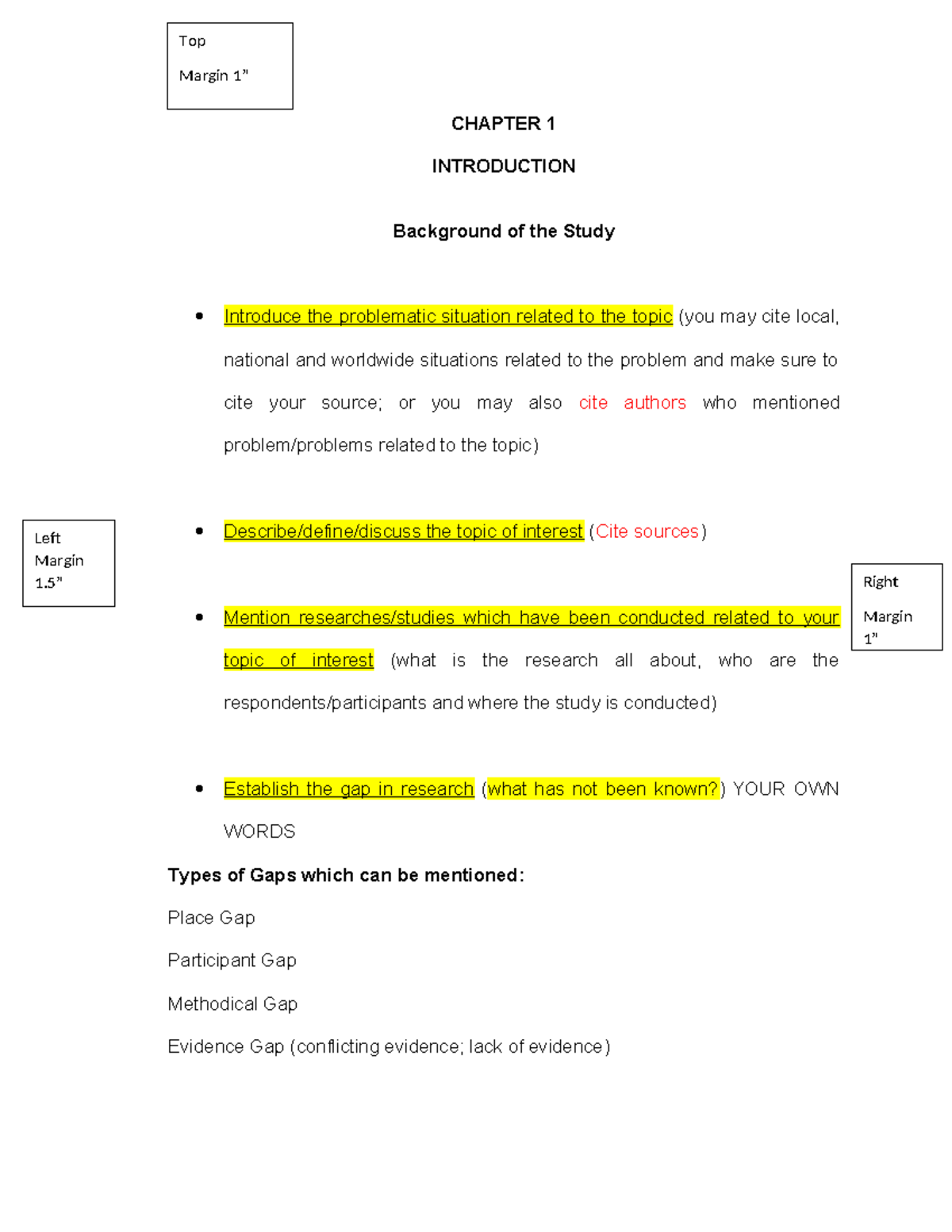 Content Guide for Chapter 1: Introduction to Research Gaps - Studocu