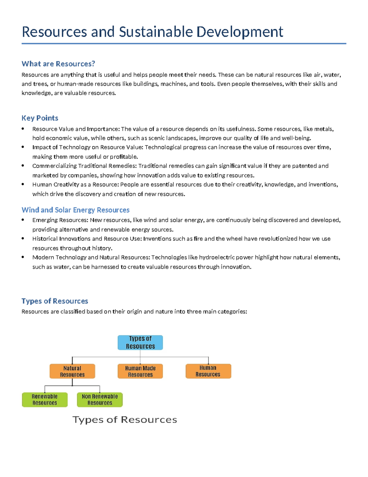 Sustainable Development and Resource Management: Key Insights - Studocu