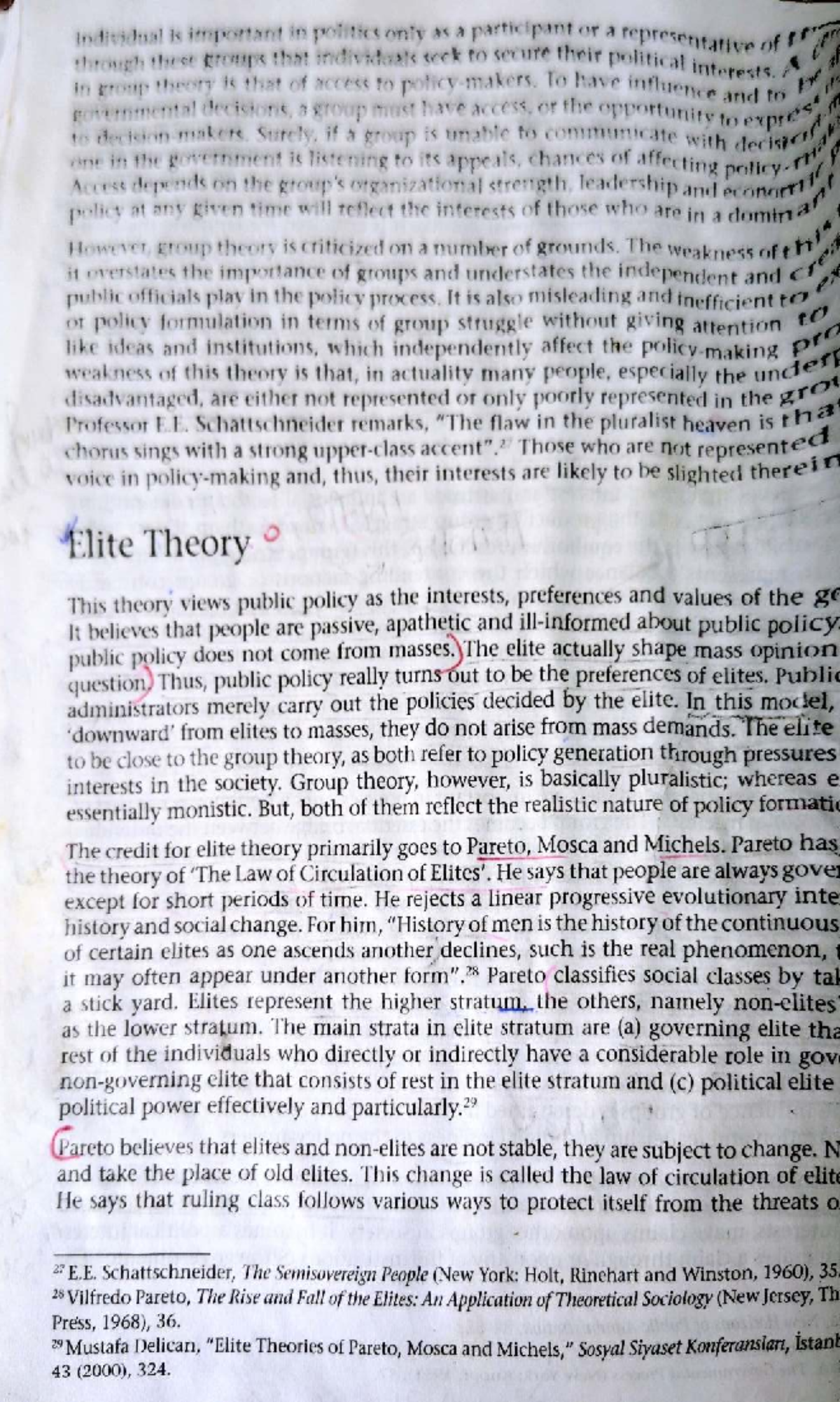 POL 101: Theories of Group and Elite Influence in Public Policy - Studocu