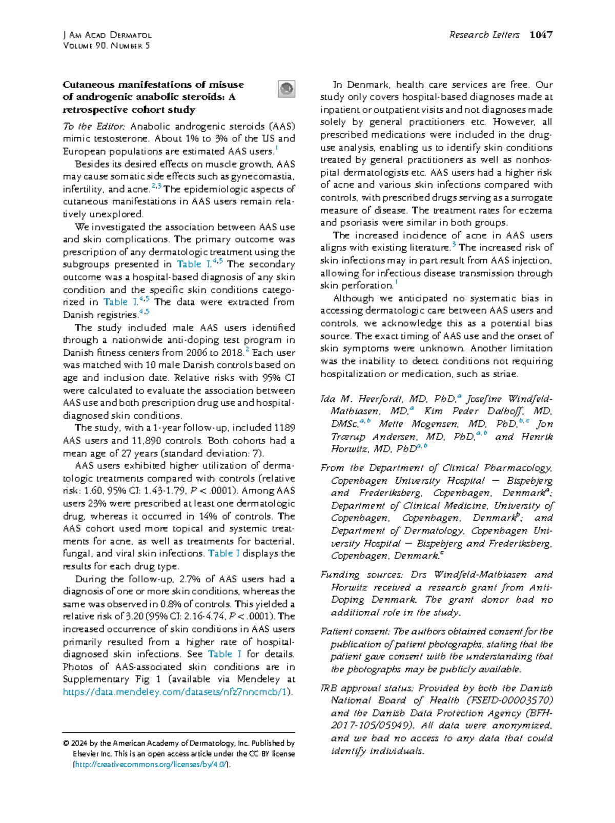 Cutaneous Manifestations of AAS Misuse: A Retrospective Study - Studocu