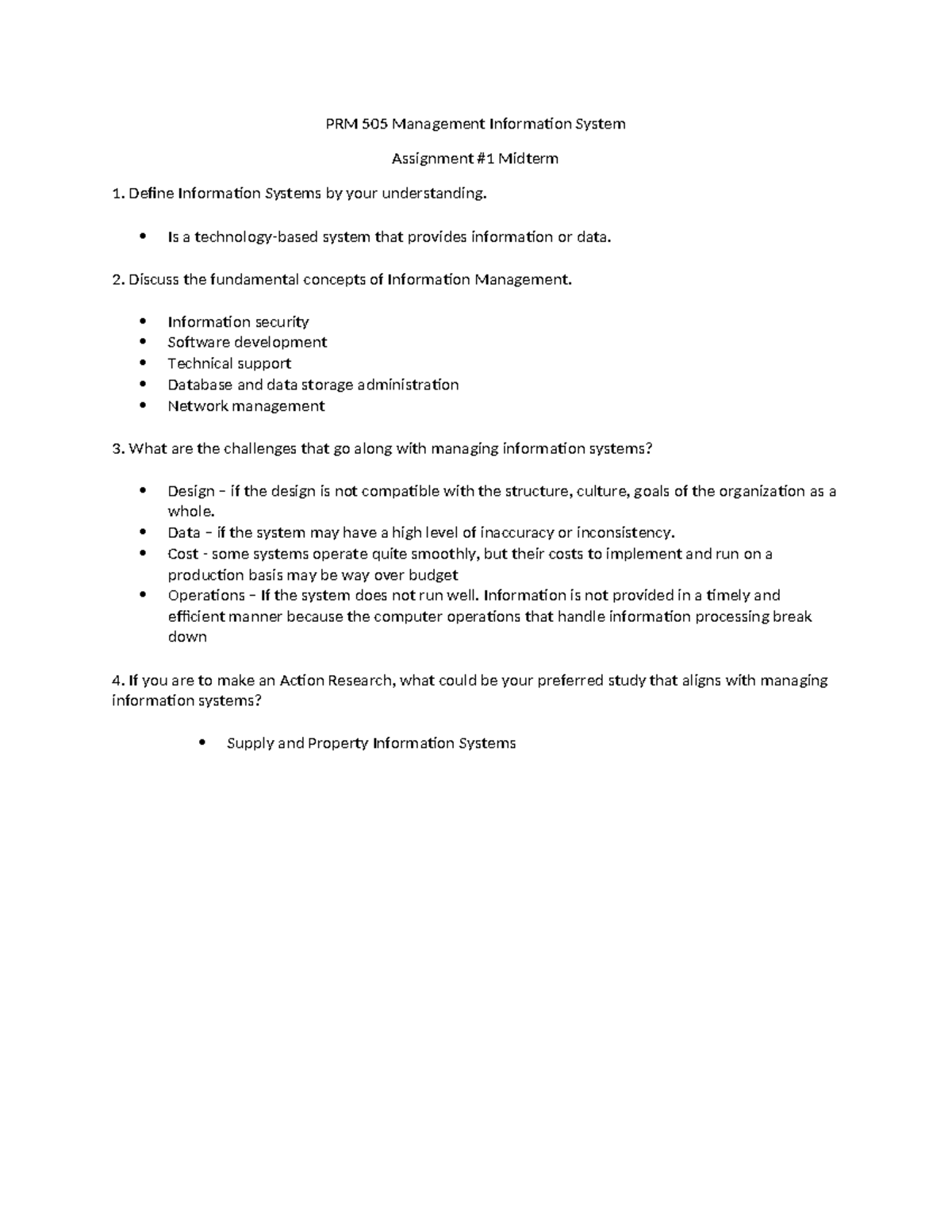 Lim Activity 1 - research - PRM 505 Management Information System ...