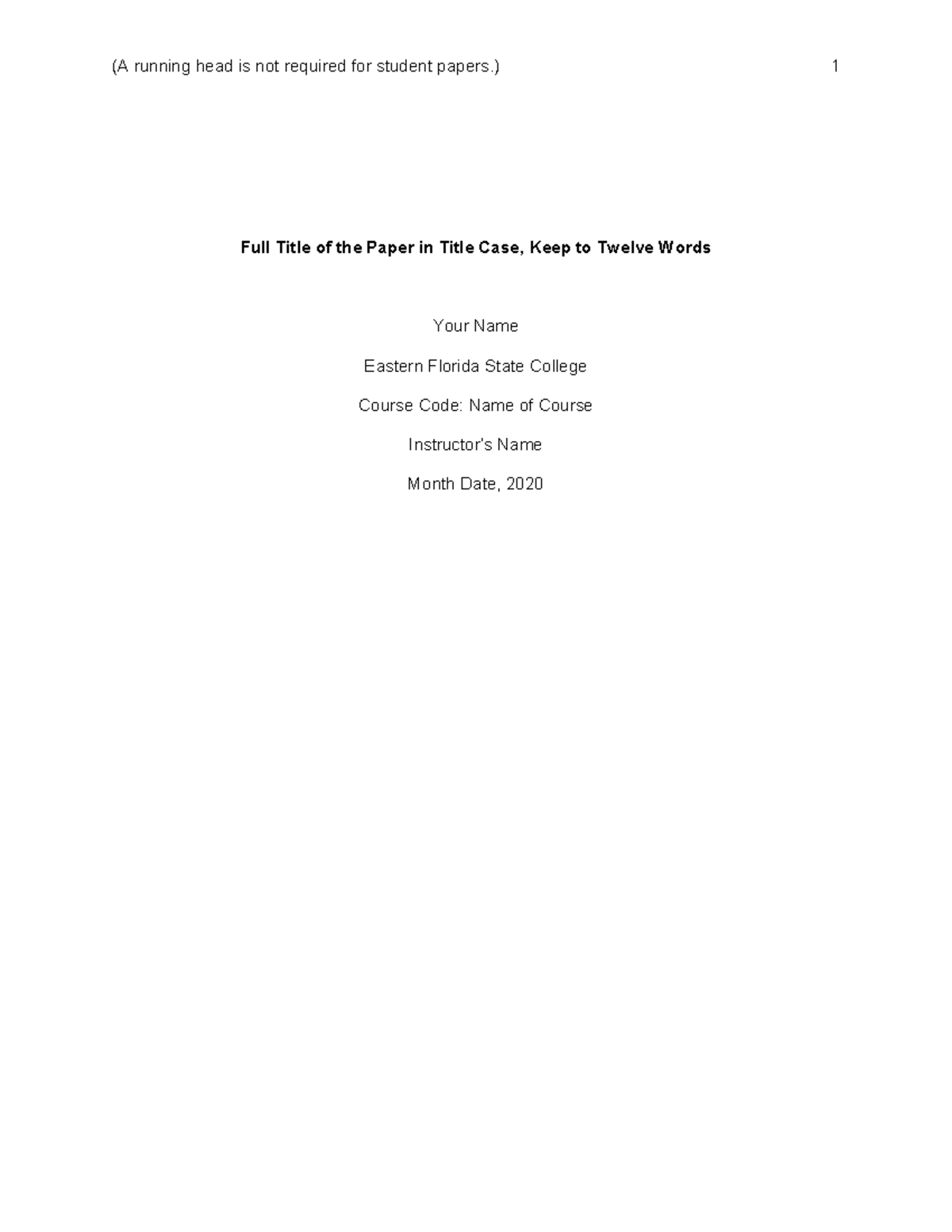 Assignment Template: APA 7th Edition - F2020 Revised Version - Studocu