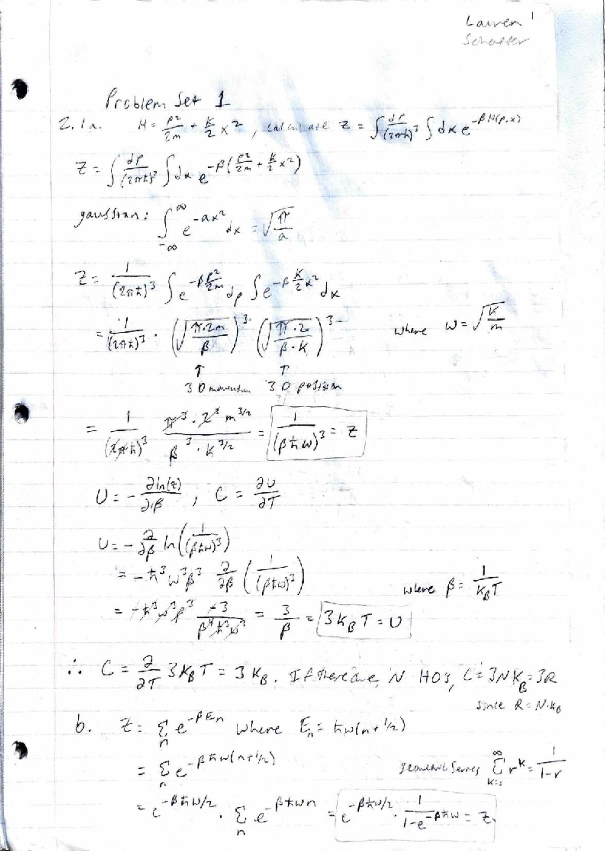 SSP Pset1 - Homework 1 Notes and Solutions - Studocu