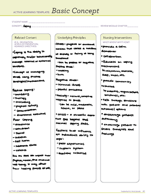 Dka Ati System Disorder - Active Learning Template: System Disorder 