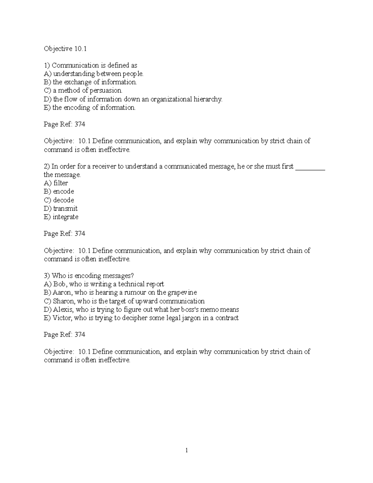 Effective Communication Overview - Lecture Notes CH 10 - PUB 101 - Studocu