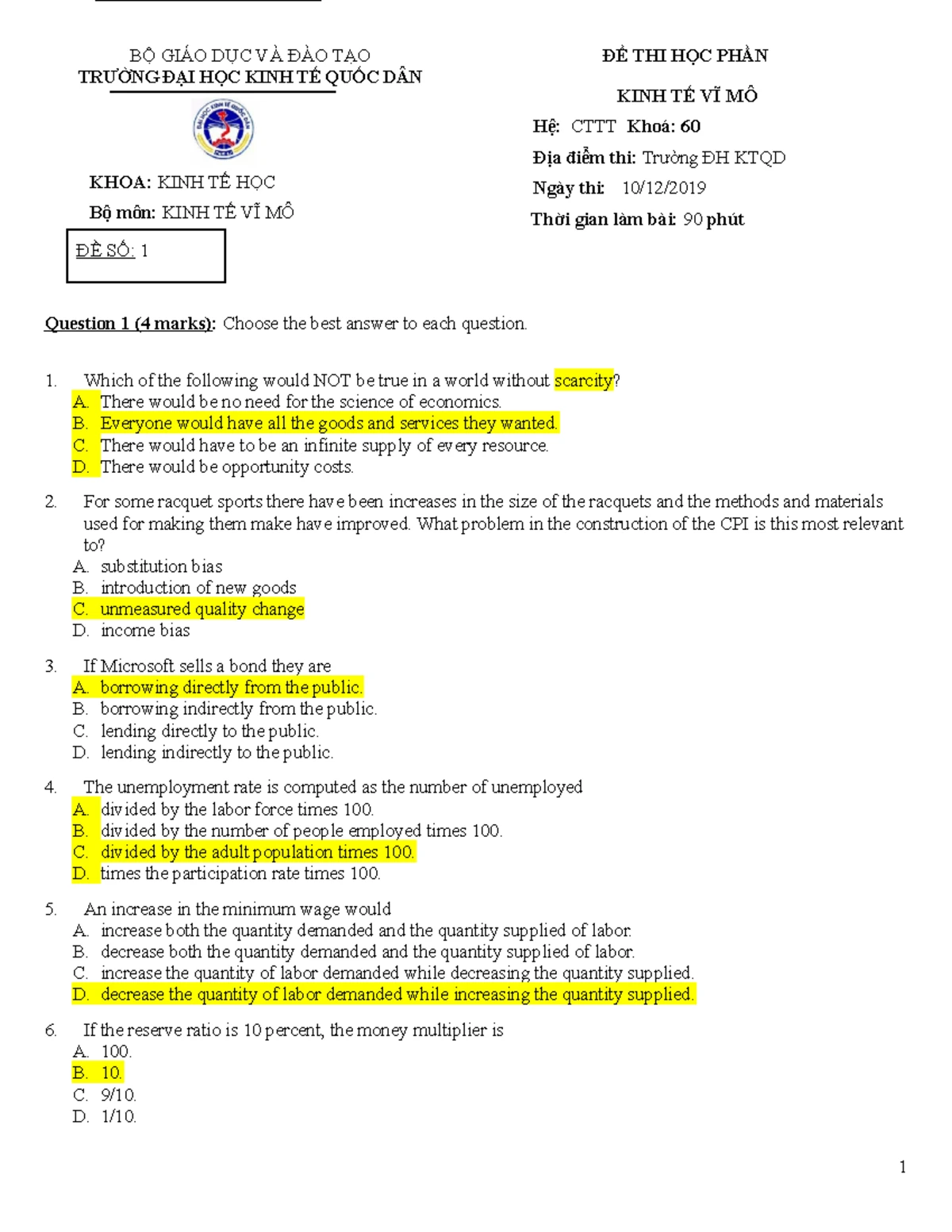 SIE-A1 - This is a good example for training before a test - MID-TERM ...