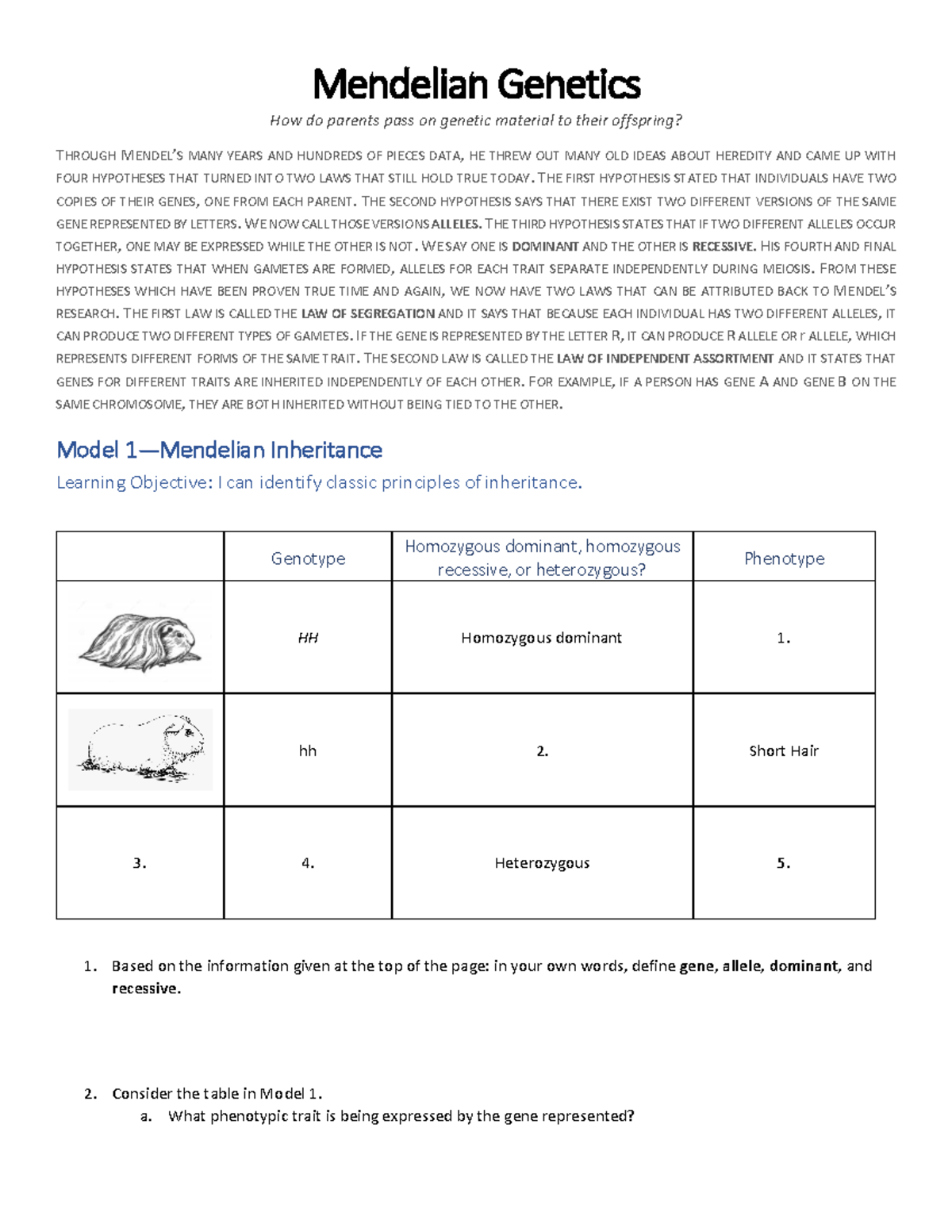 Chapter 14 - Introduction to Mendelian Inheritance - Studocu