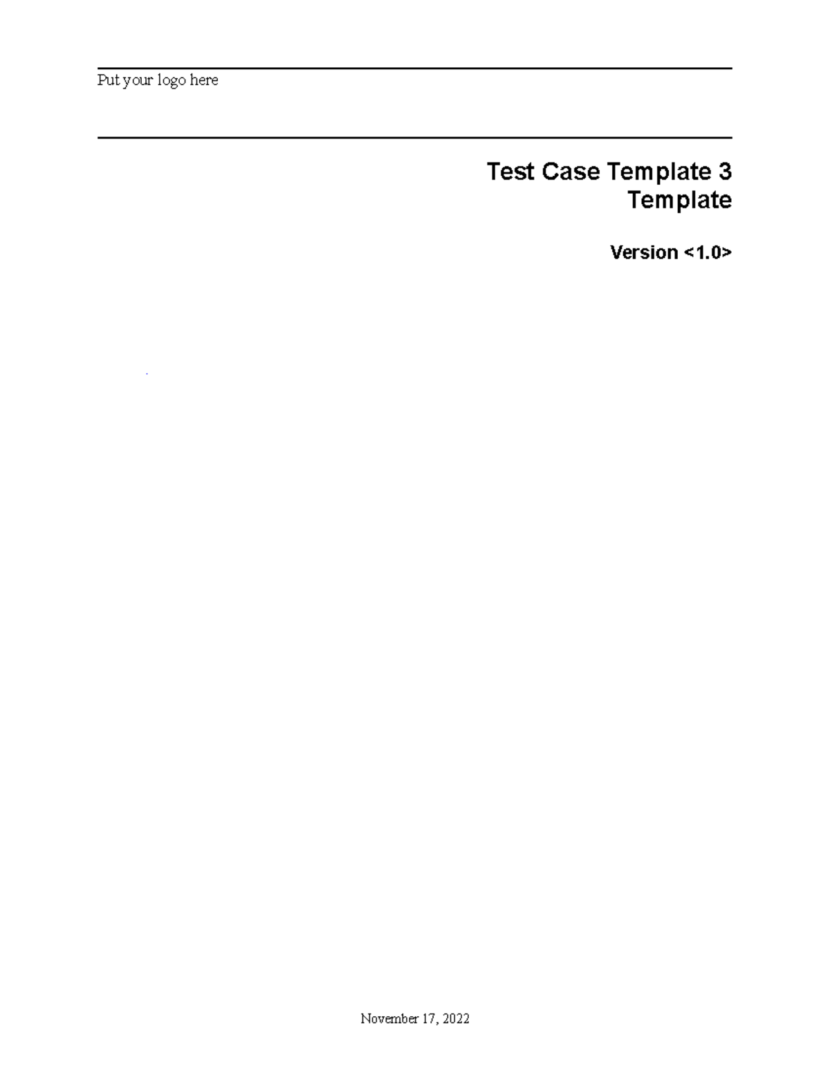 Test case template 04 - Test case - Put your logo here Test Case ...