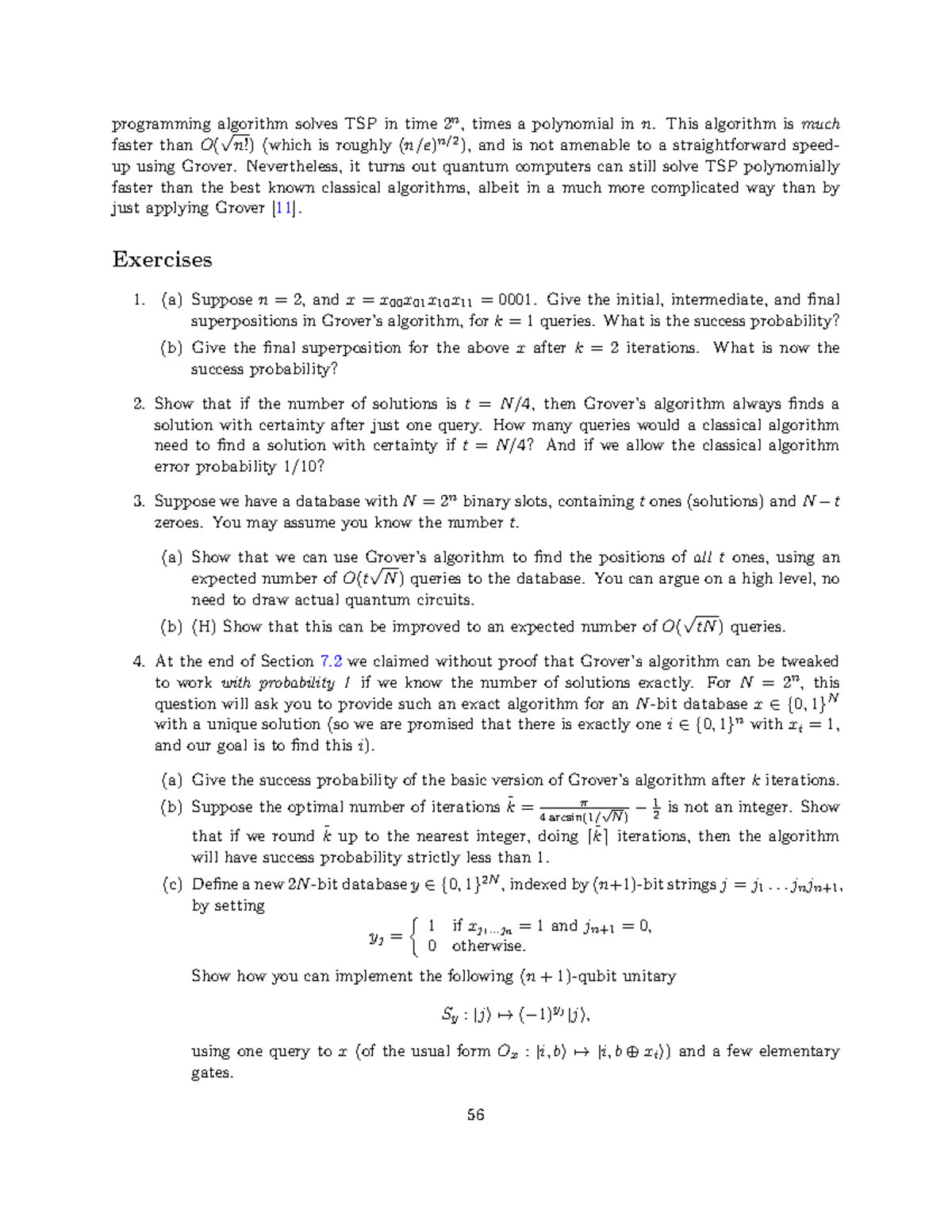 Quantum Computing - Lecture Notes 6-10: Analyzing TSP Algorithms - Studocu