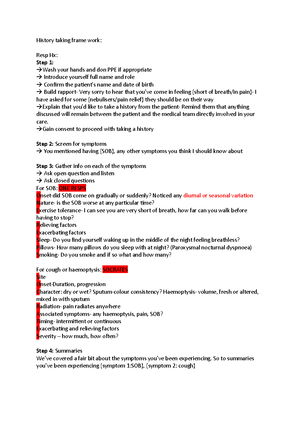 MSE - OSCE revision- framework for carrying out a mental state exam ...