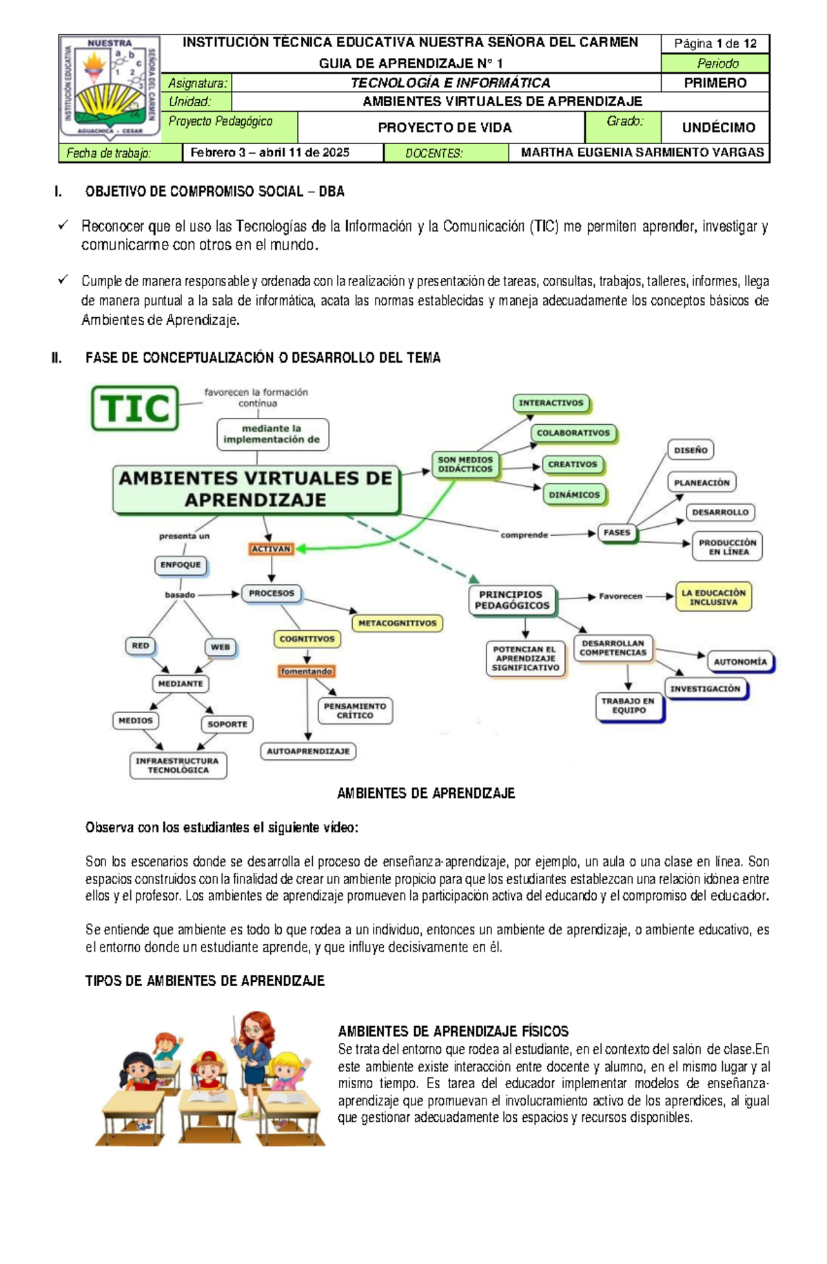 GUÍA DE APRENDIZAJE 1: TECNOLOGÍA E INFORMÁTICA - GRADO ONCE - Studocu