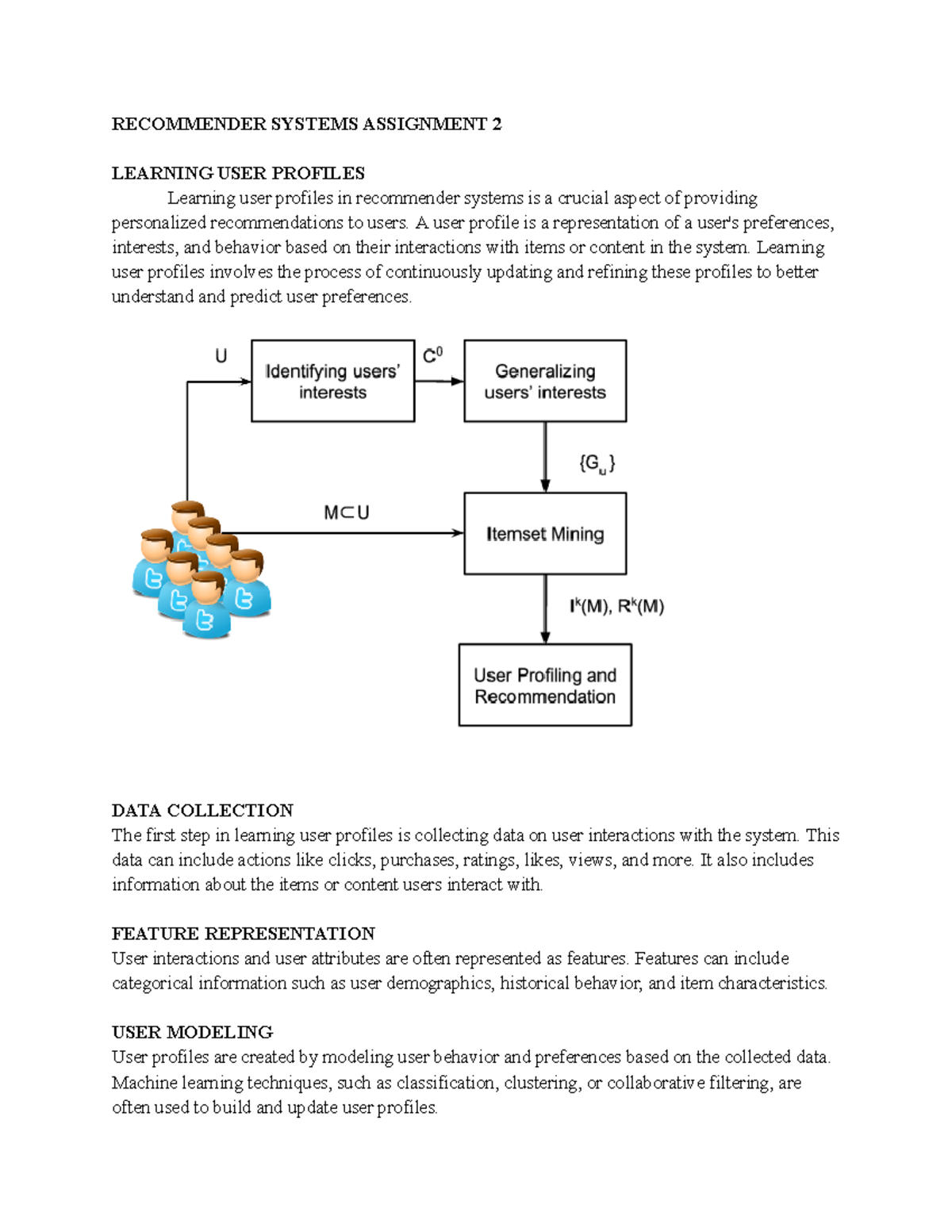 RS Assignment 2 - Learning User Profiles in Recommender Systems - Studocu