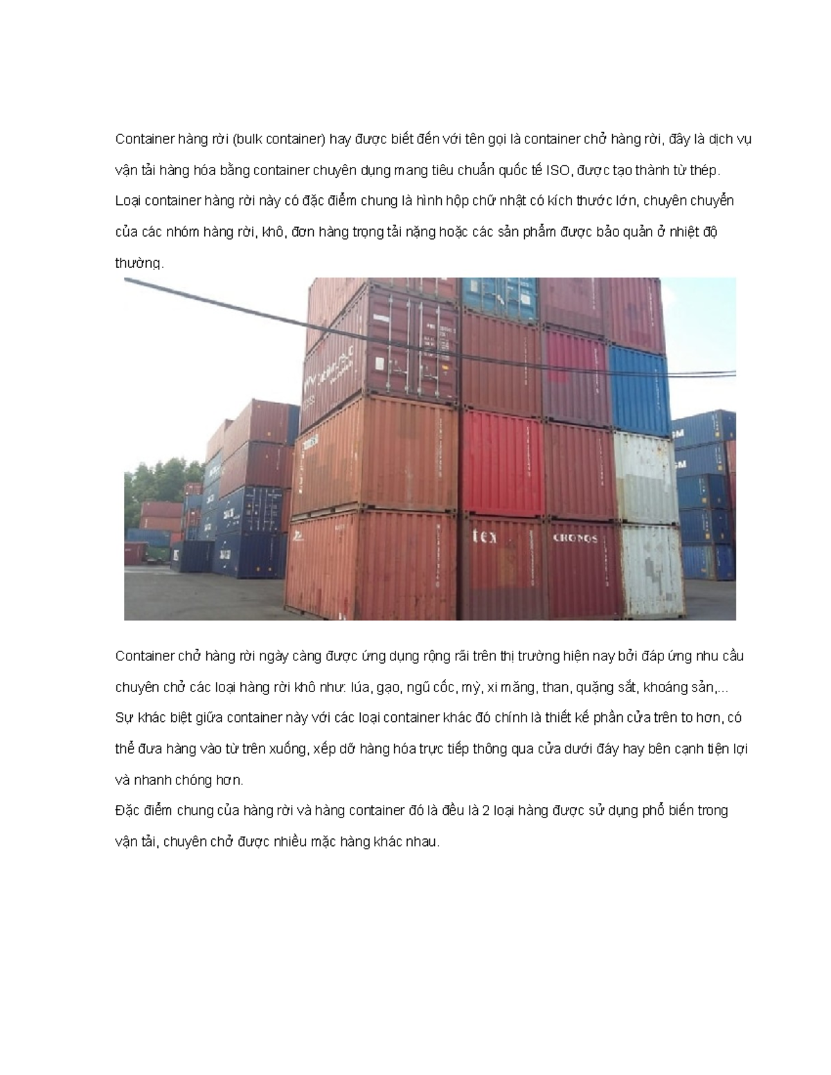 Container hàng rời - EQCEFEWE - Container hàng rời (bulk container) hay ...