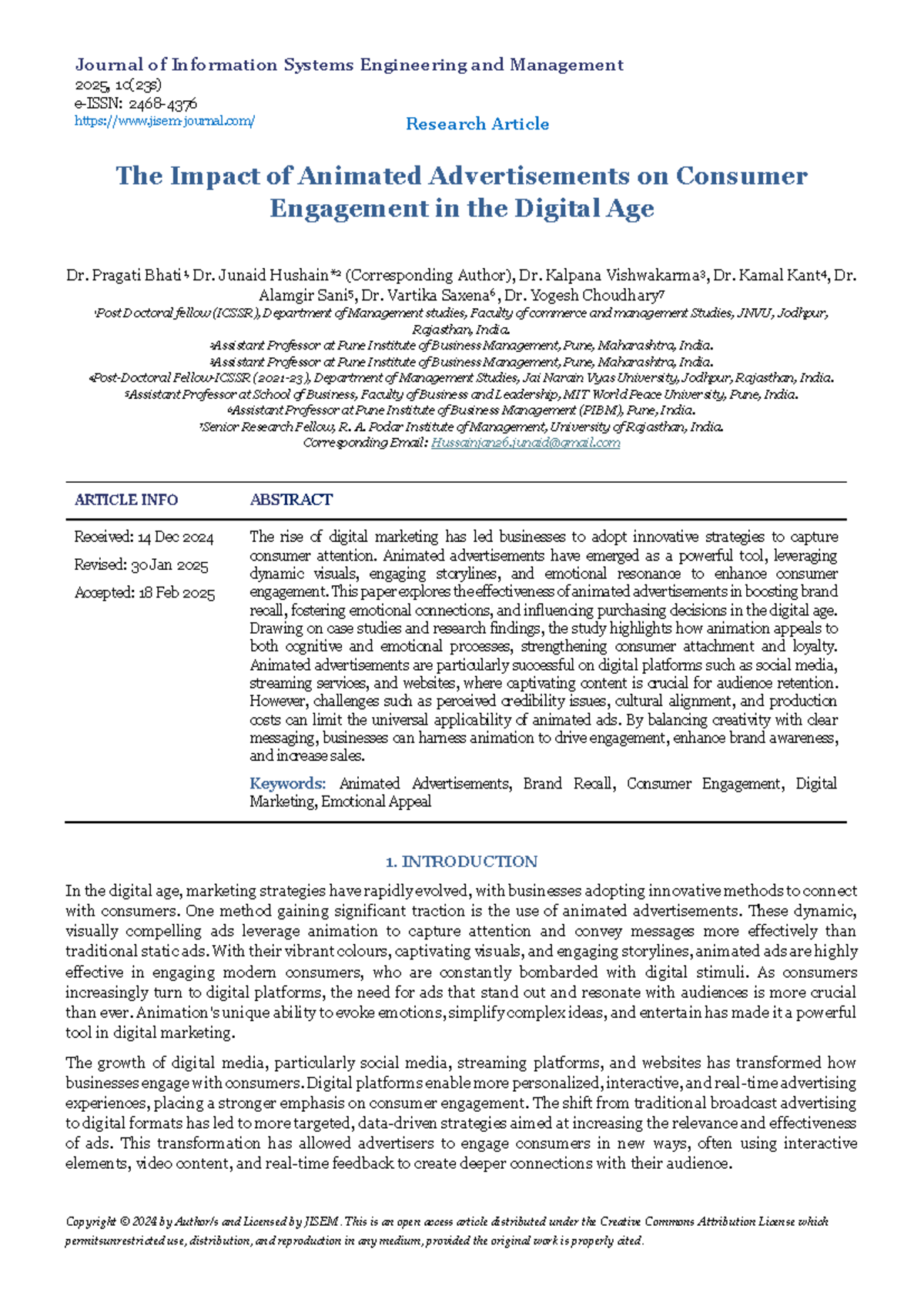 The Impact of Animated Ads on Consumer Engagement in Digital Marketing ...