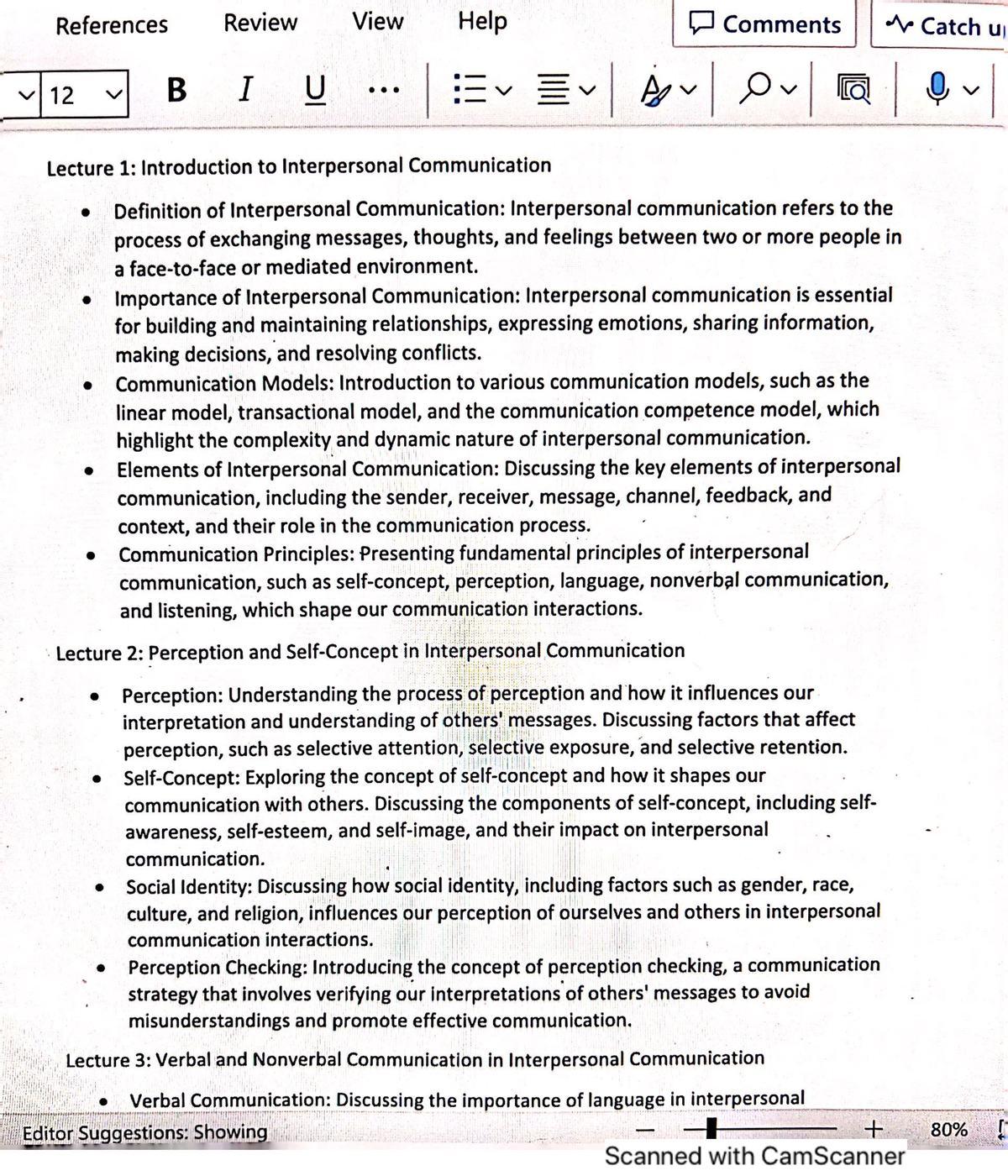 Lecture 6: Key Concepts in Interpersonal Communication and ...