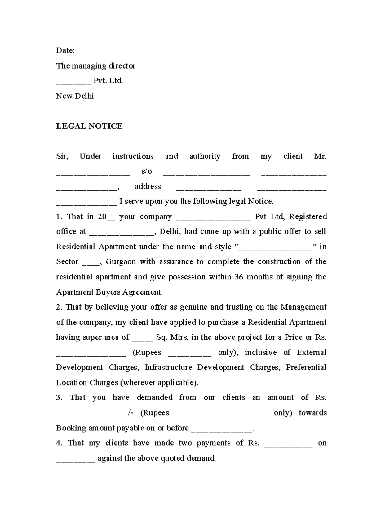 How to make a written statement - 26 MODEL DRAFT FOR WRITTEN STATEMENT ...