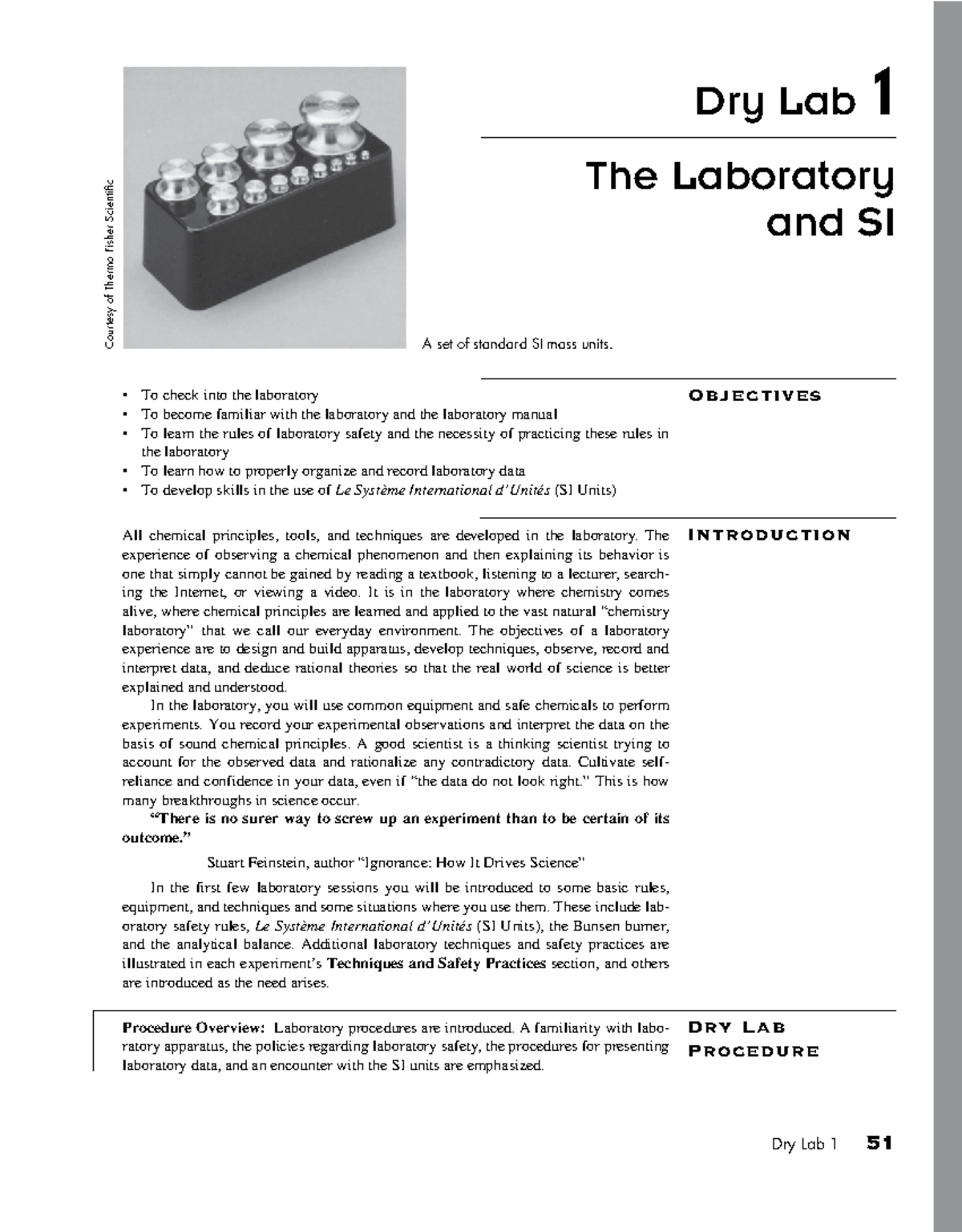 Dry Lab 1: Introduction to Laboratory Safety and SI Units - Studocu