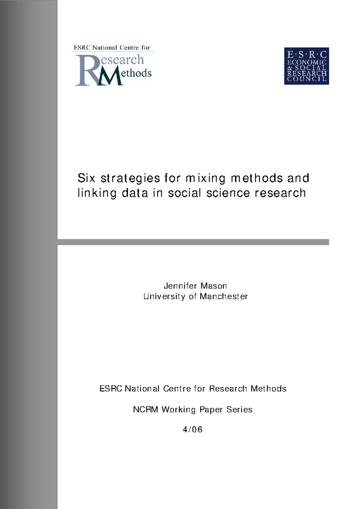 0406 six%20strategies%20for%20mixing%20methods - Six strategies for ...