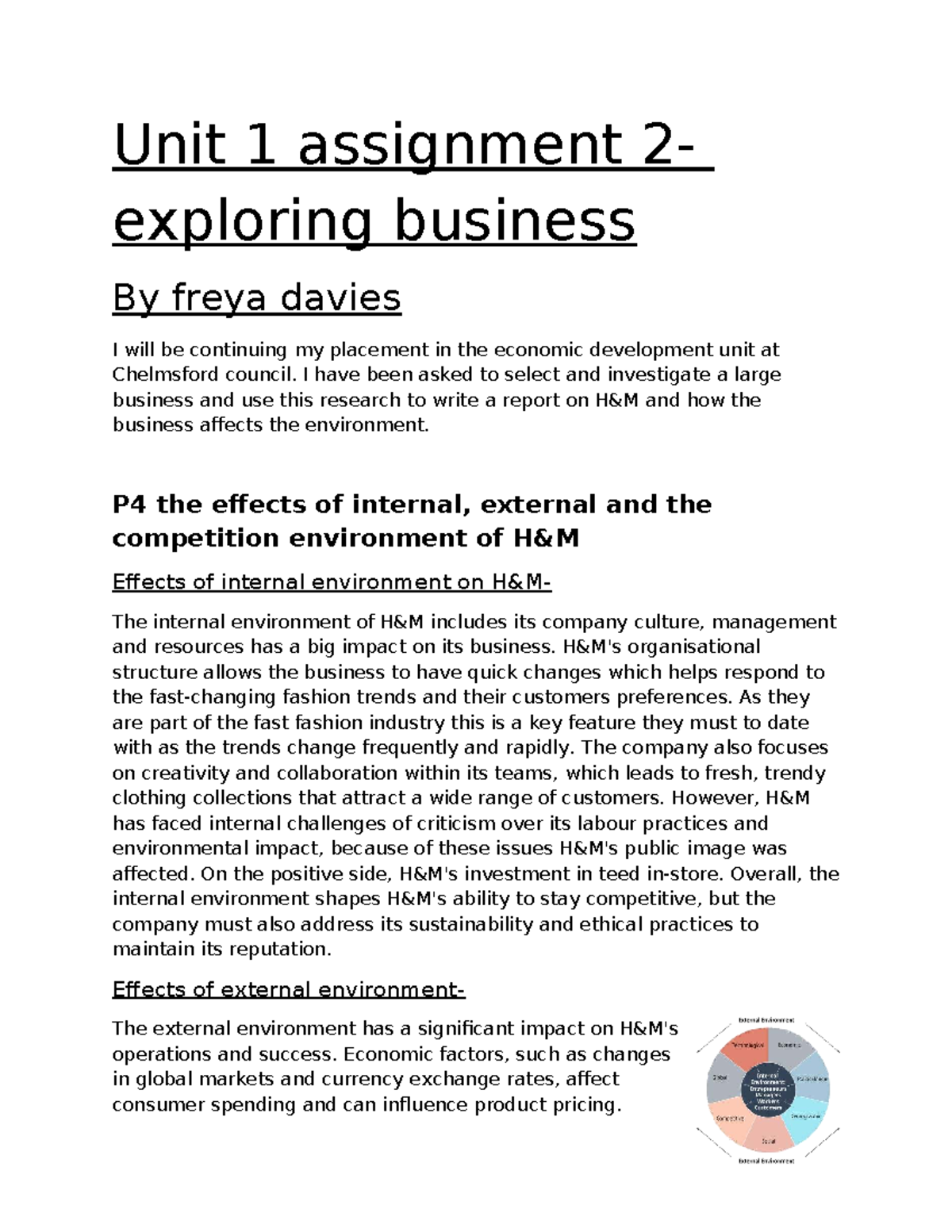 Unit 1 Assignment 2: Exploring Business Impact on Environment and ...