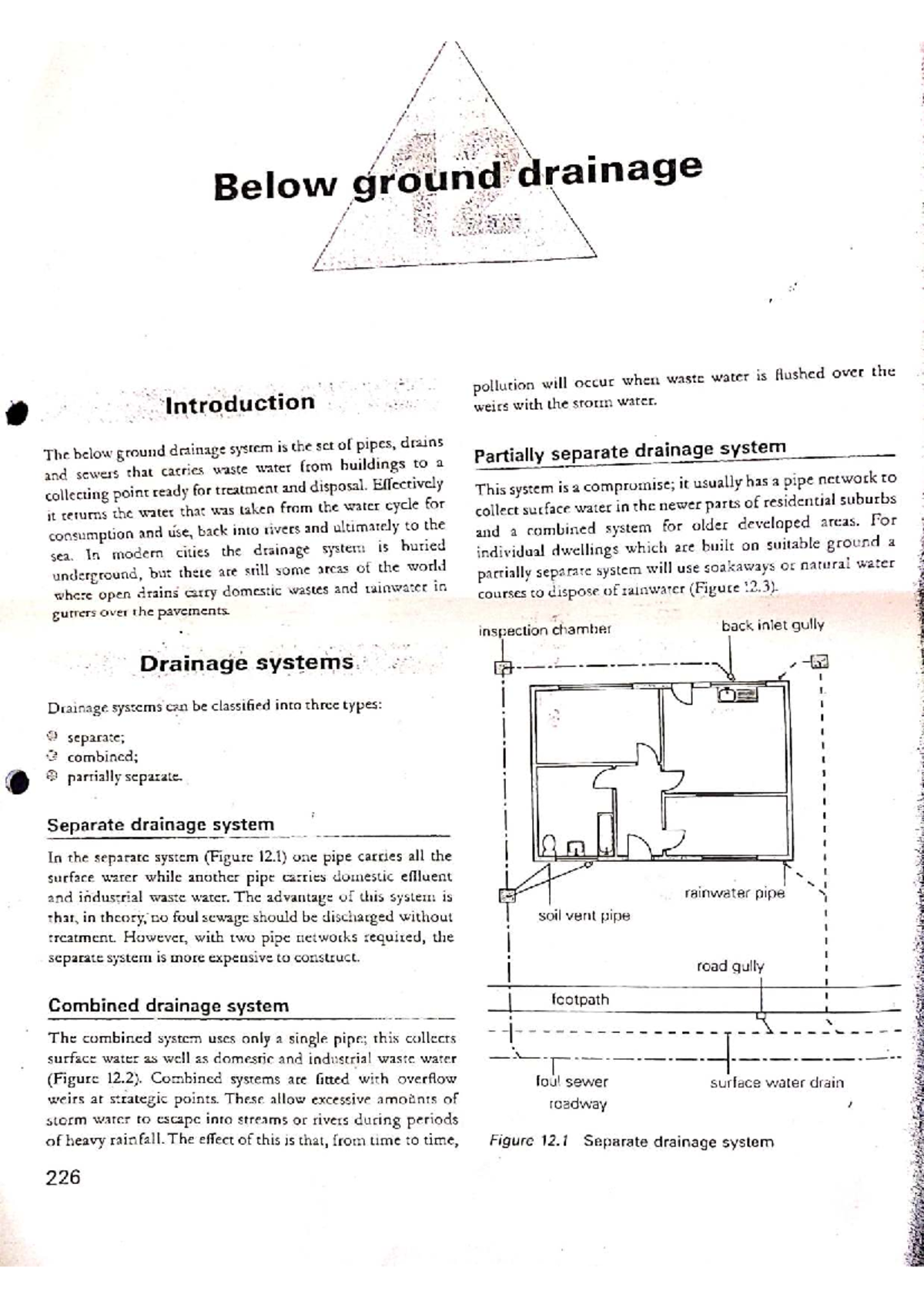 Below Ground Drainage Systems: Types, Functions, and Risks - Studocu