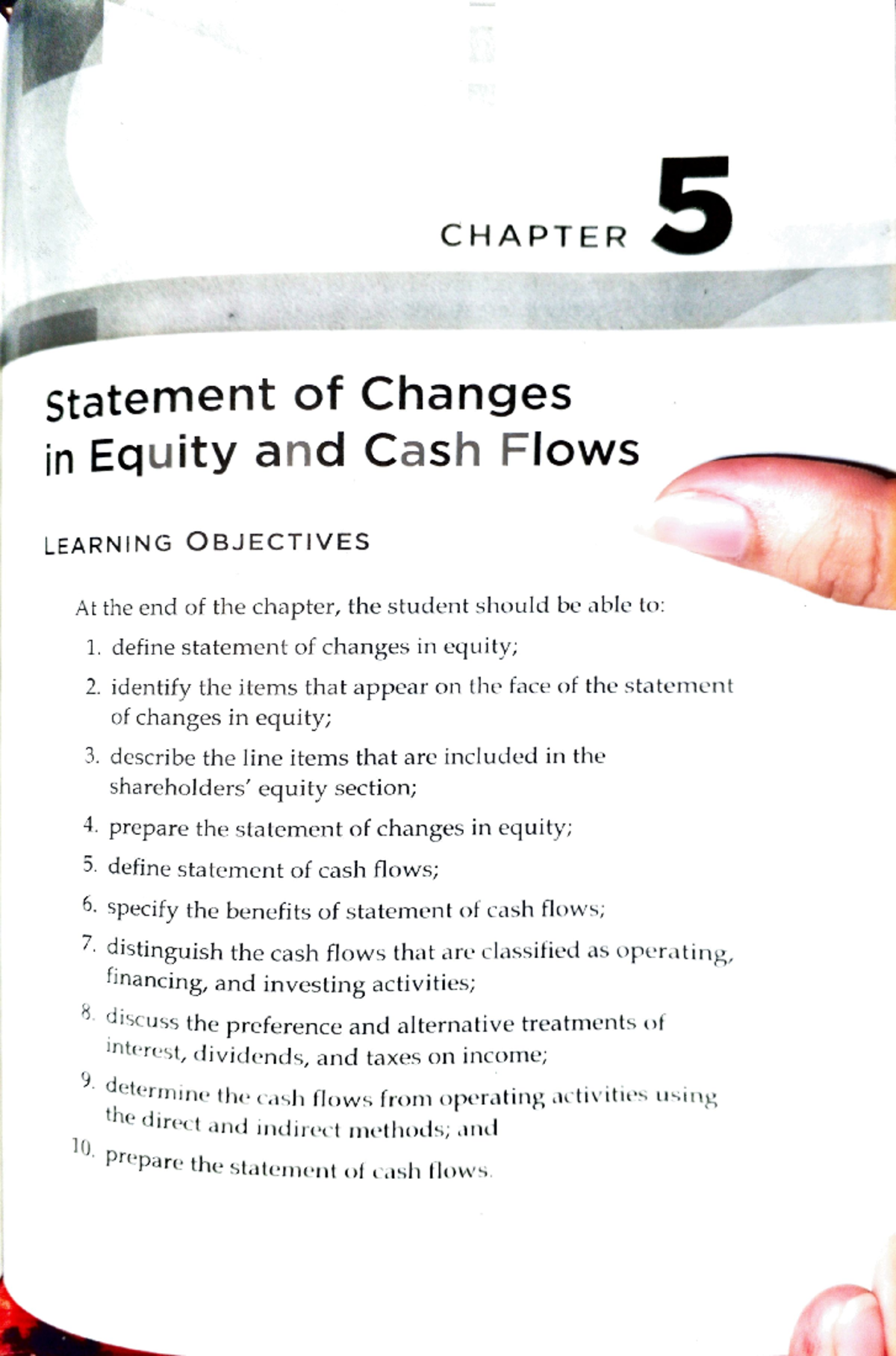 Chapter 5 - FAR - Statement of Changes in Equity & Cash Flows Notes ...