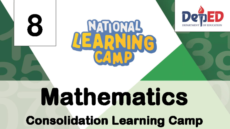 NLC Math 8 Consolidation Lesson Plans: Weeks 1-3 Overview - Studocu