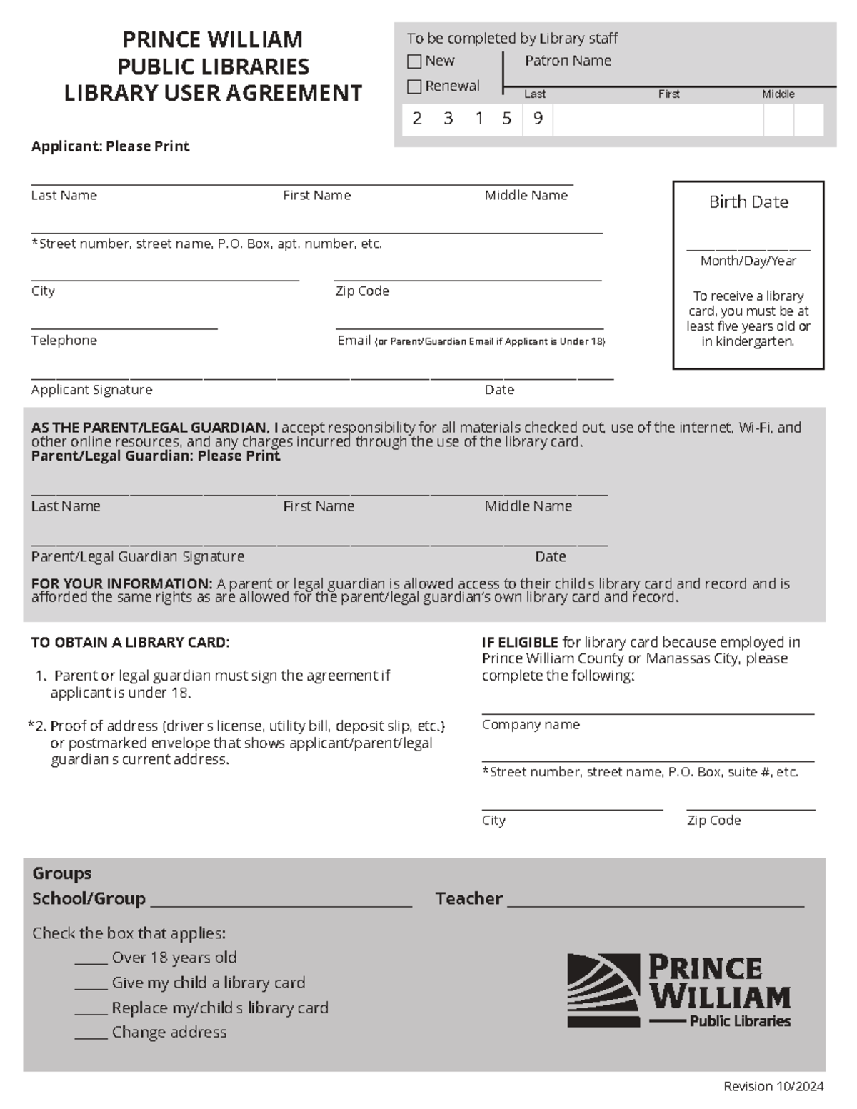 Useragreement-rev10-2024 - PRINCE WILLIAM PUBLIC LIBRARIES LIBRARY USER ...