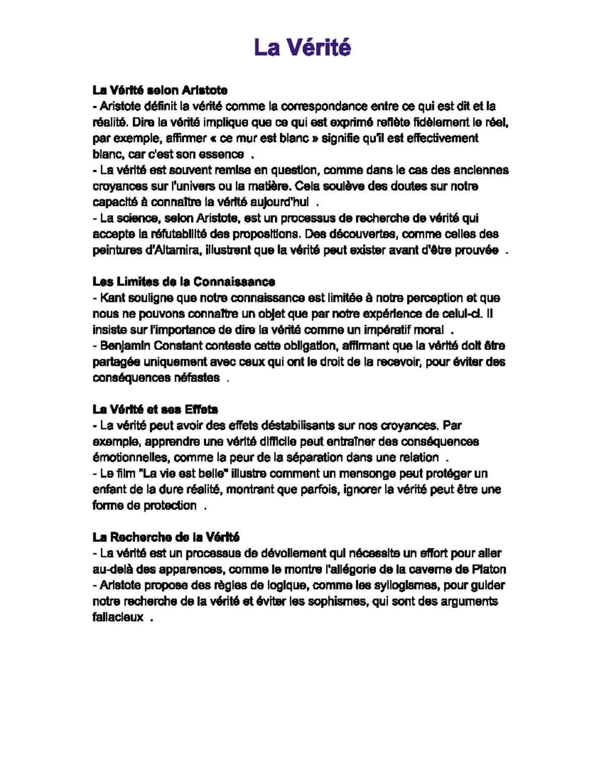 Liberté et Philosophie - Fiche de Révision Complète - Studocu