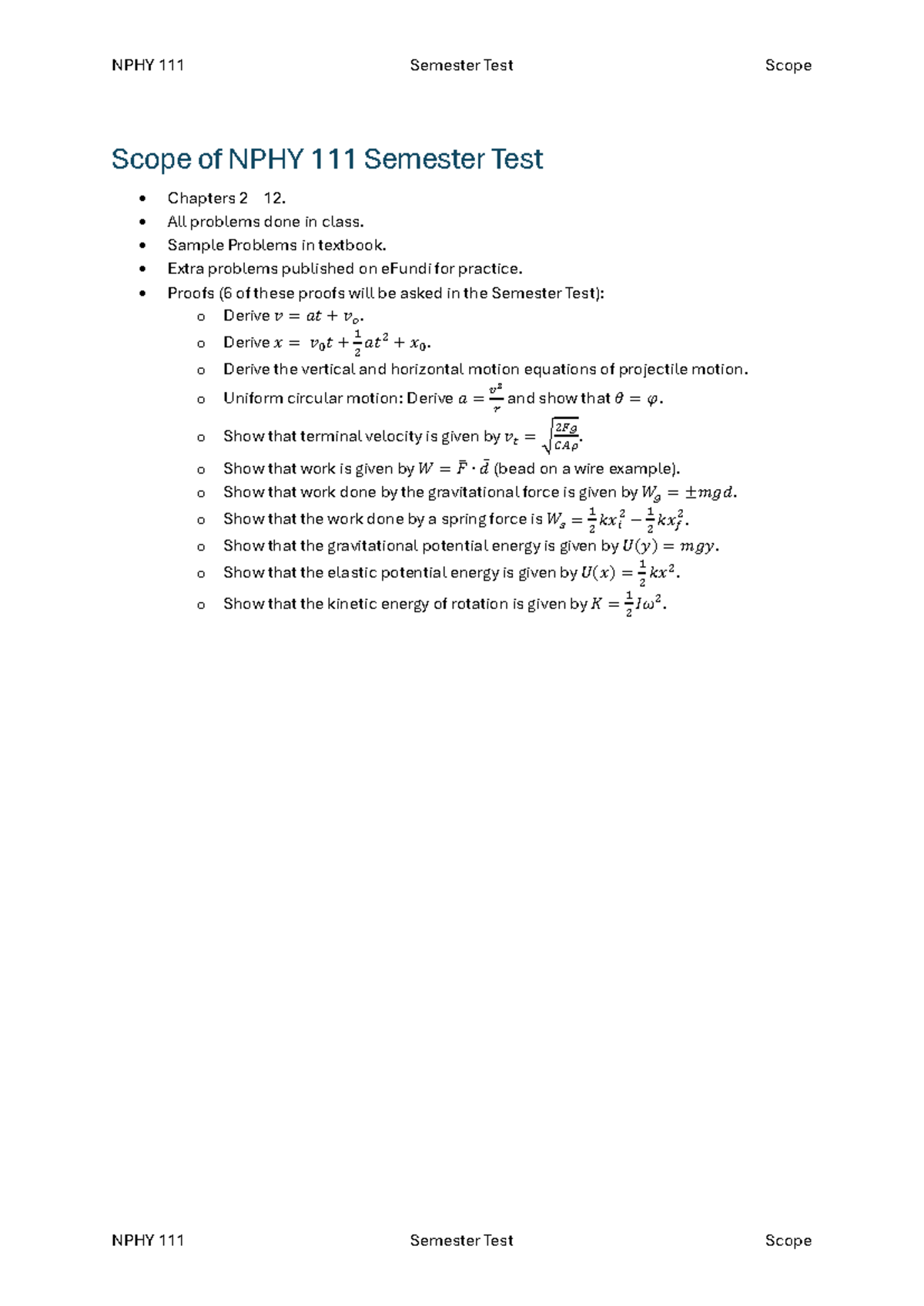 Scope - Everything you need for chapter 7 - NPHY 111 Semester Test ...