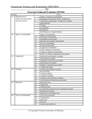 EDU 402 Handout - Curriculum Development (EDU 402) Lesson 01 ...