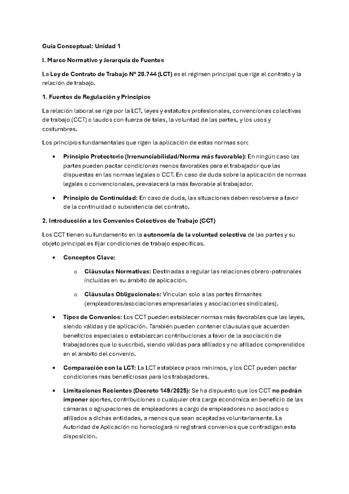 Resumen Conceptual TPL: Unidad 1 - Marco Normativo y Contratos ...