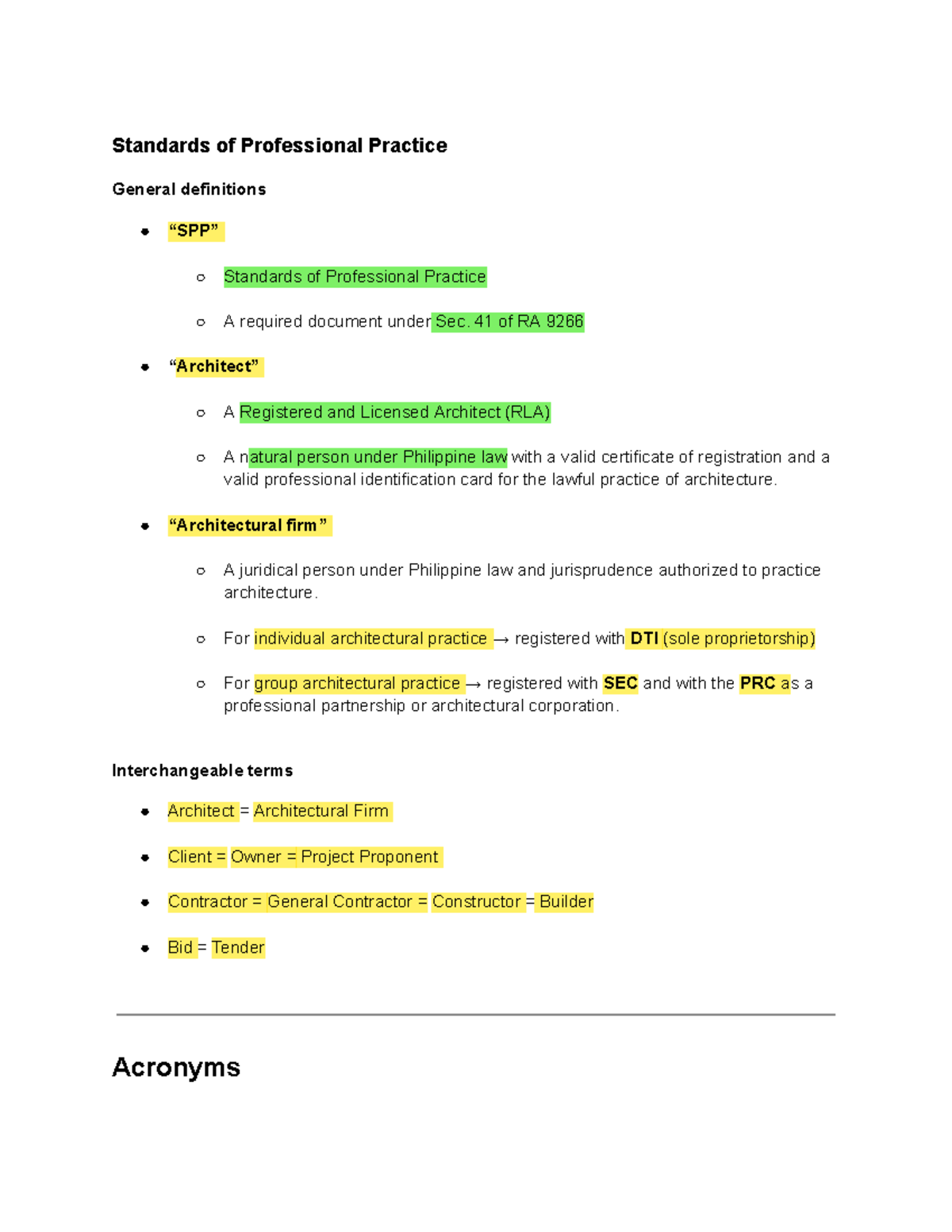 Standards of Professional Practice 201: Definitions & Key Concepts ...