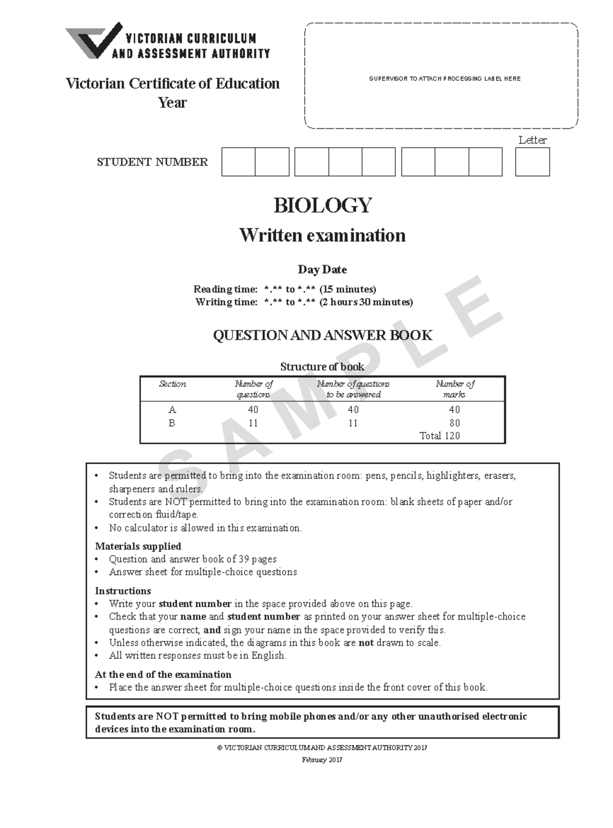 BIO 101 Final Exam Practice Questions and Structure - Studocu