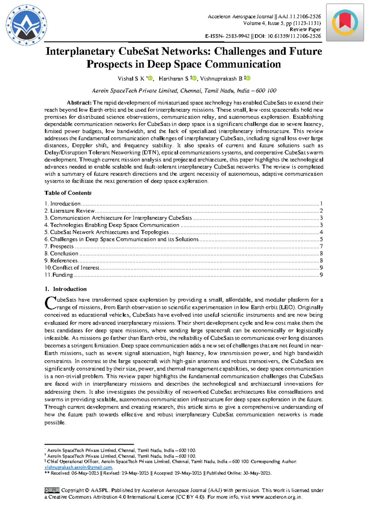 Interplanetary CubeSat Networks: Challenges & Future Prospects in Deep ...
