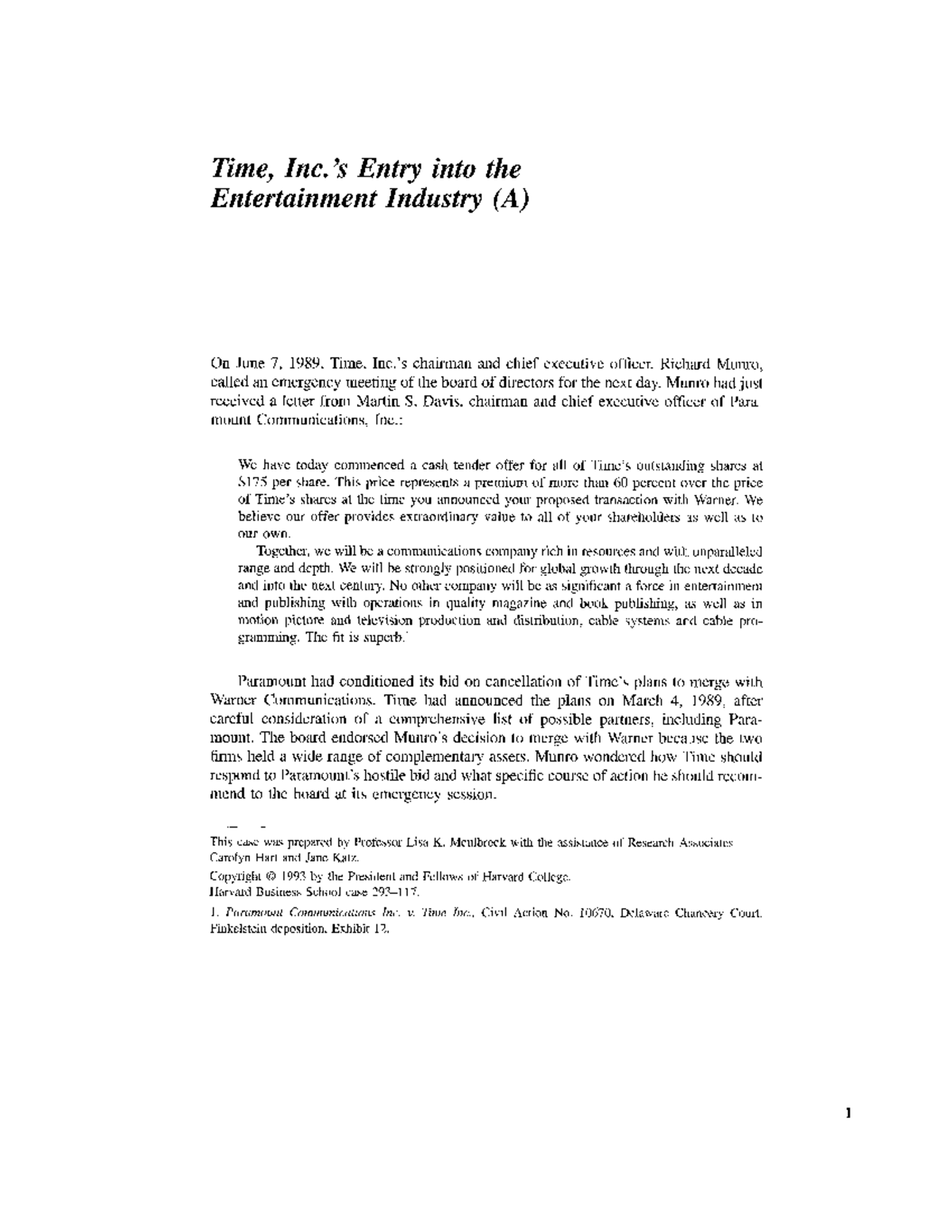 Time Case Study - Financial Management – 2 - Studocu