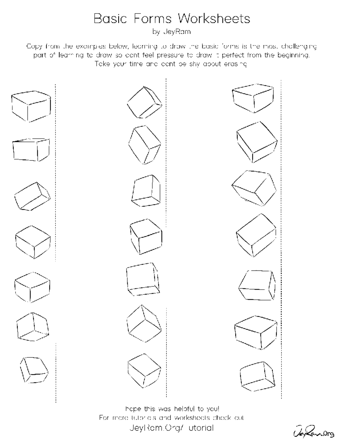 Basic Forms Drawing Worksheets by JeyRam - Studocu