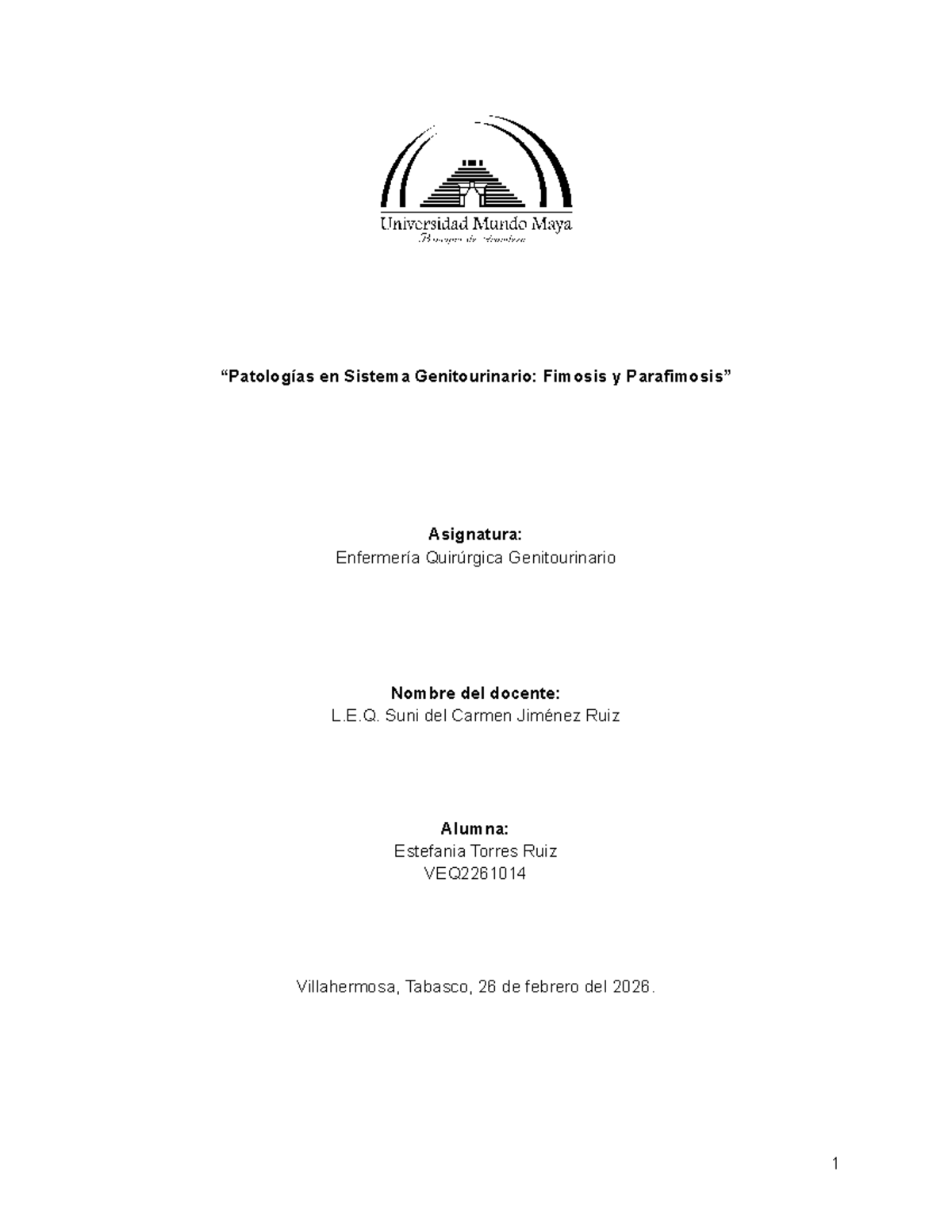 Fimosis y Parafimosis: Estudio en Enfermería Quirúrgica VEQ2261014 ...