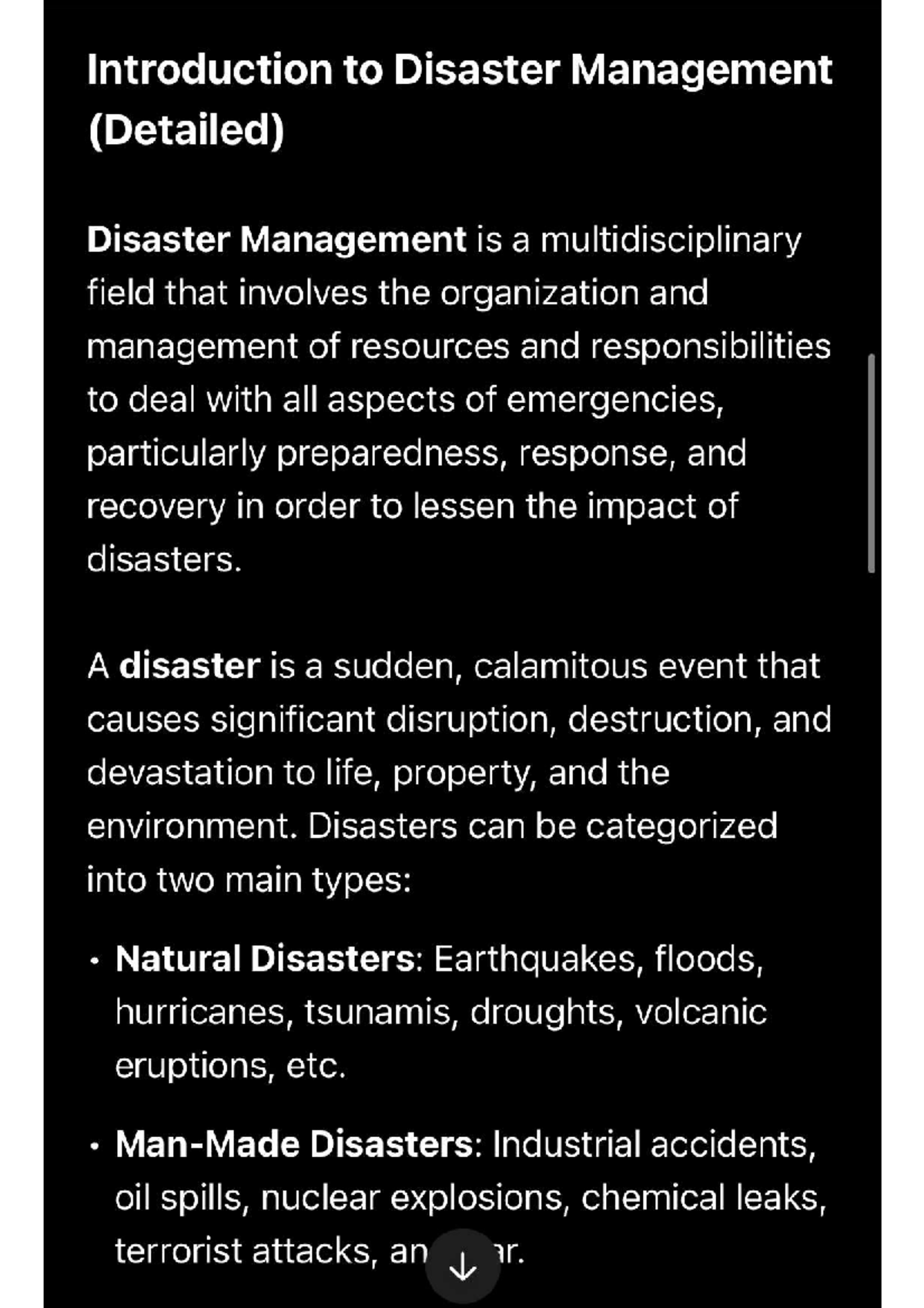 Disaster Management Overview: Phases, Hazards, and Global Frameworks ...