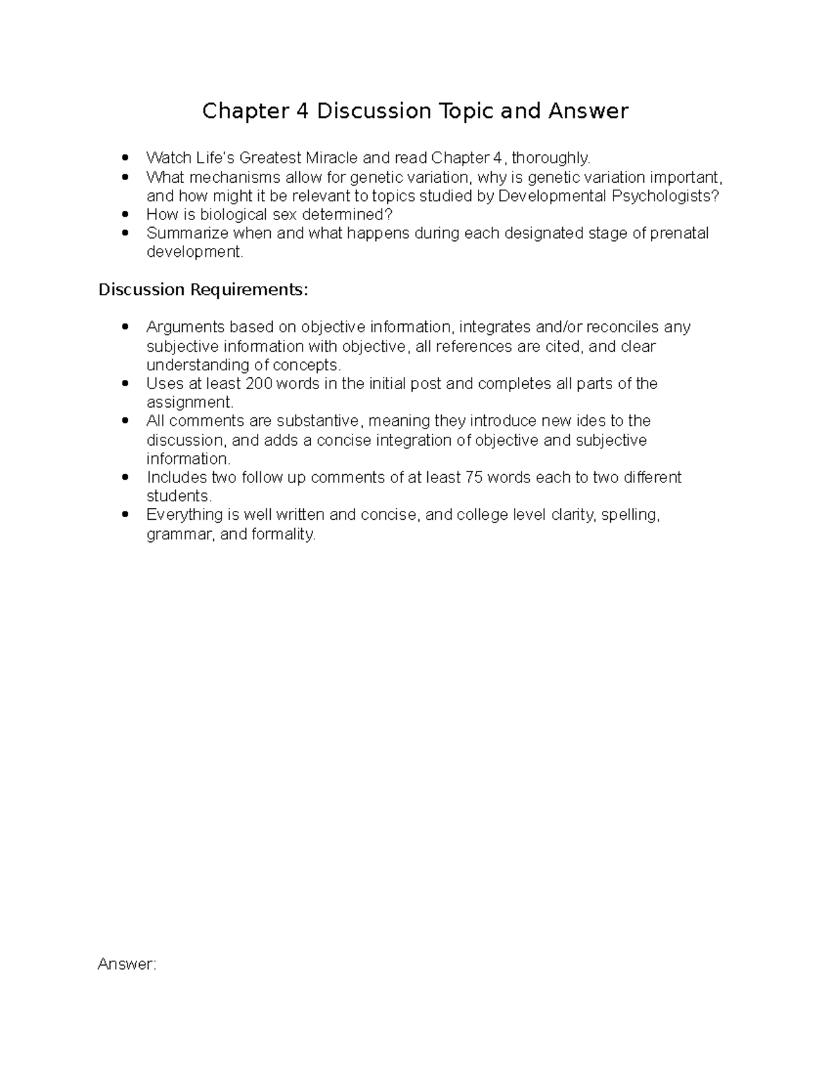 Chapter 4: Genetic Variation and Prenatal Development Insights - Studocu