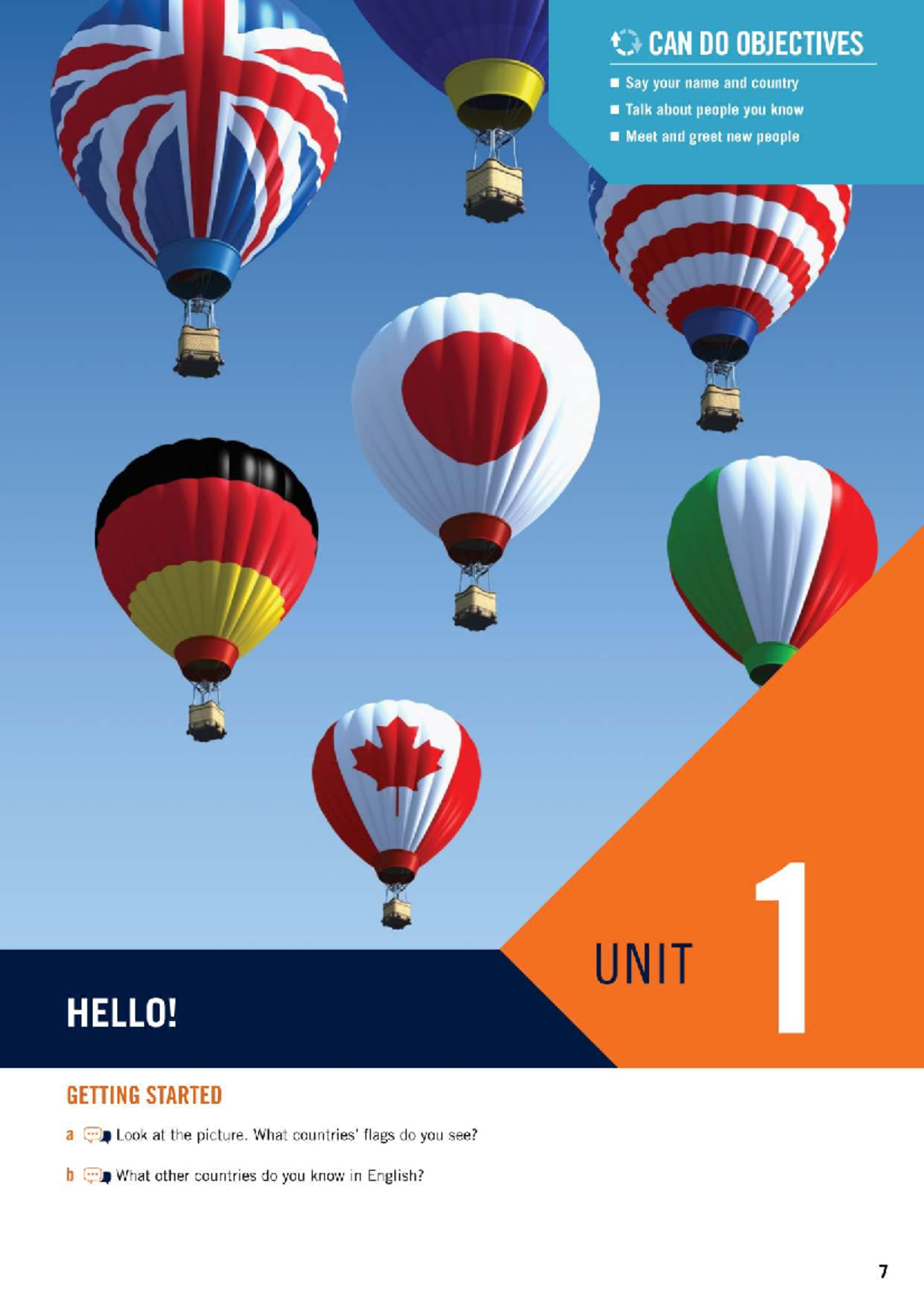 Unit 1: Hello! Getting Started - CAN DO Objectives for Basic MA1 - Studocu