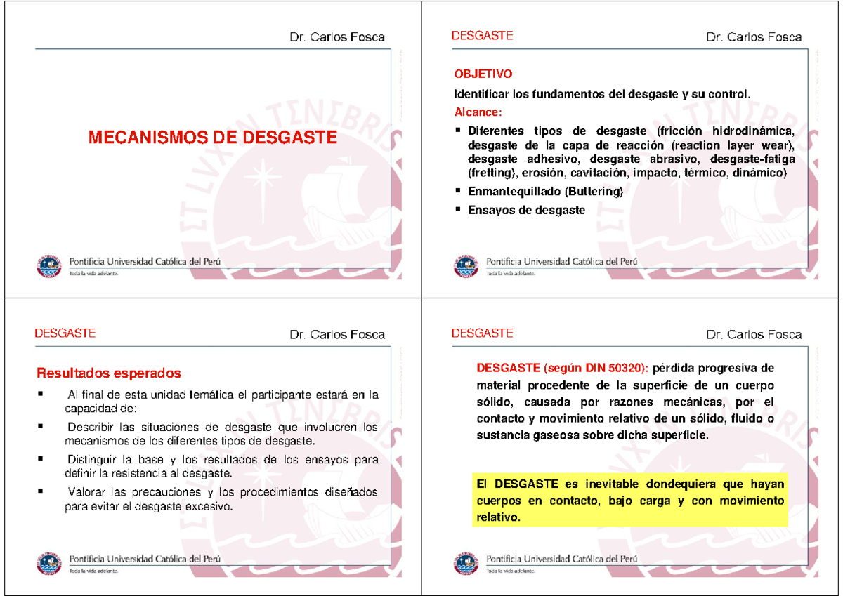 Tema 2-17.0 - Mecanismos de Desgaste y Erosión en Materiales - Studocu