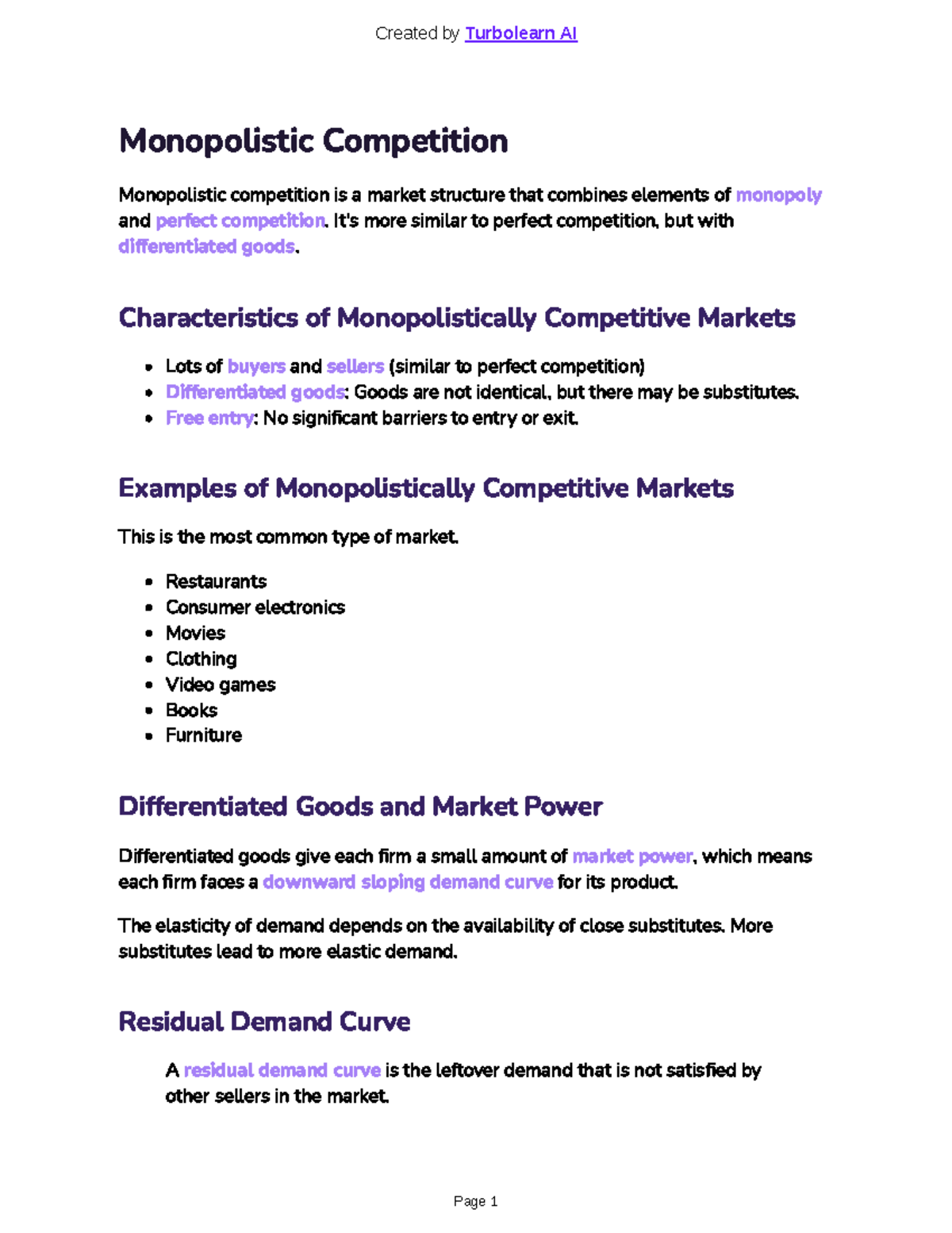 Monopolistic Competition Overview: Key Concepts and Dynamics (ECO 101 ...