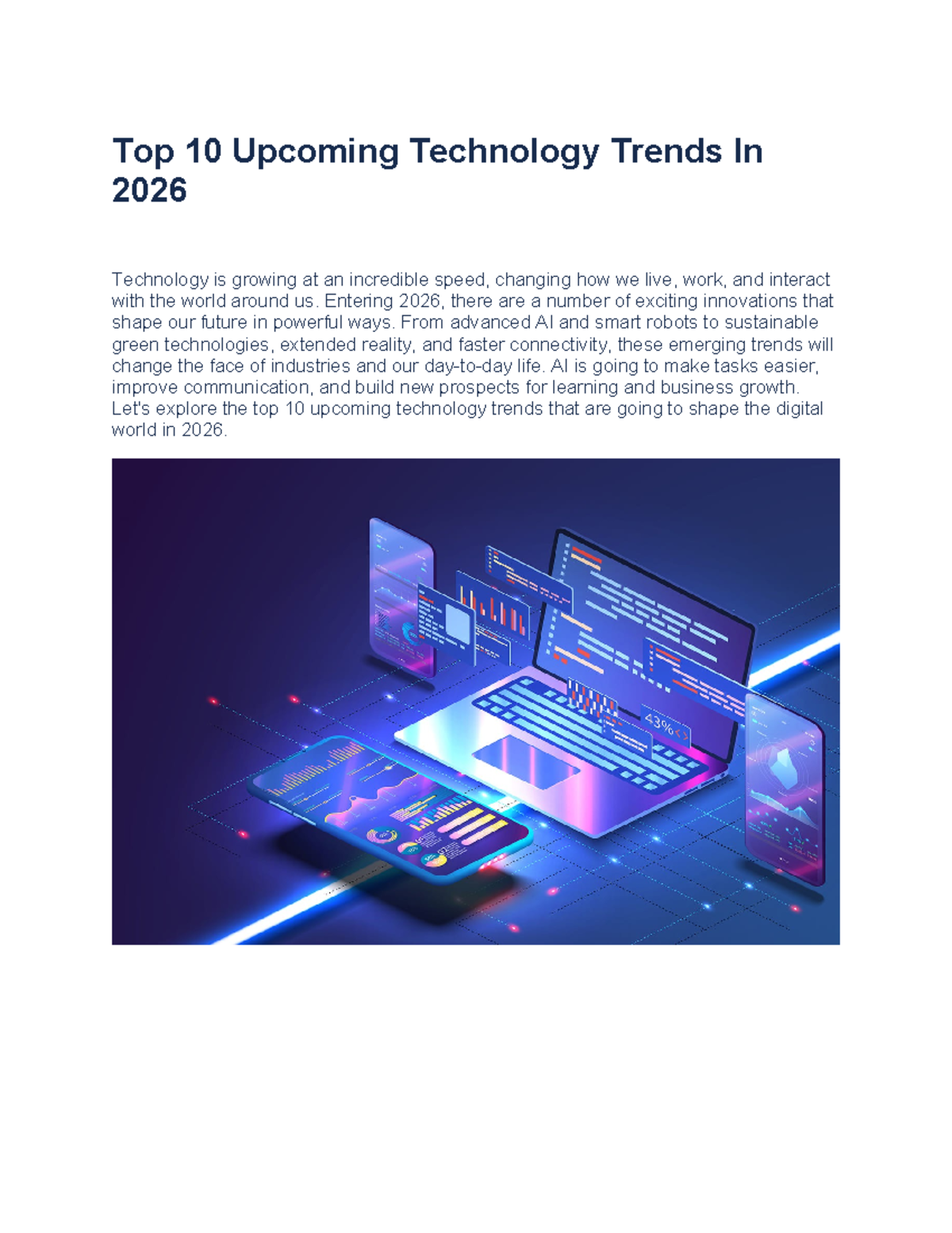 Top 10 Tech Trends Shaping 2026: Innovations & Insights - Studocu