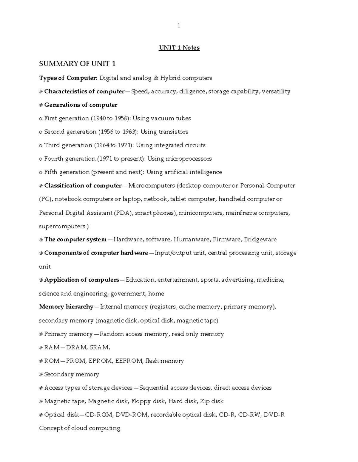 IT UNIT 3 - SEM 1 ITAB UNIT-3 NOTES - UNIT 3 Microsoft Word is one of ...