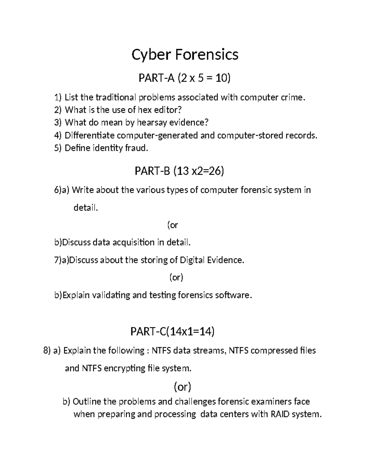 Cyber Forensics - CCDA Exam Study Guide and Key Topics - Studocu
