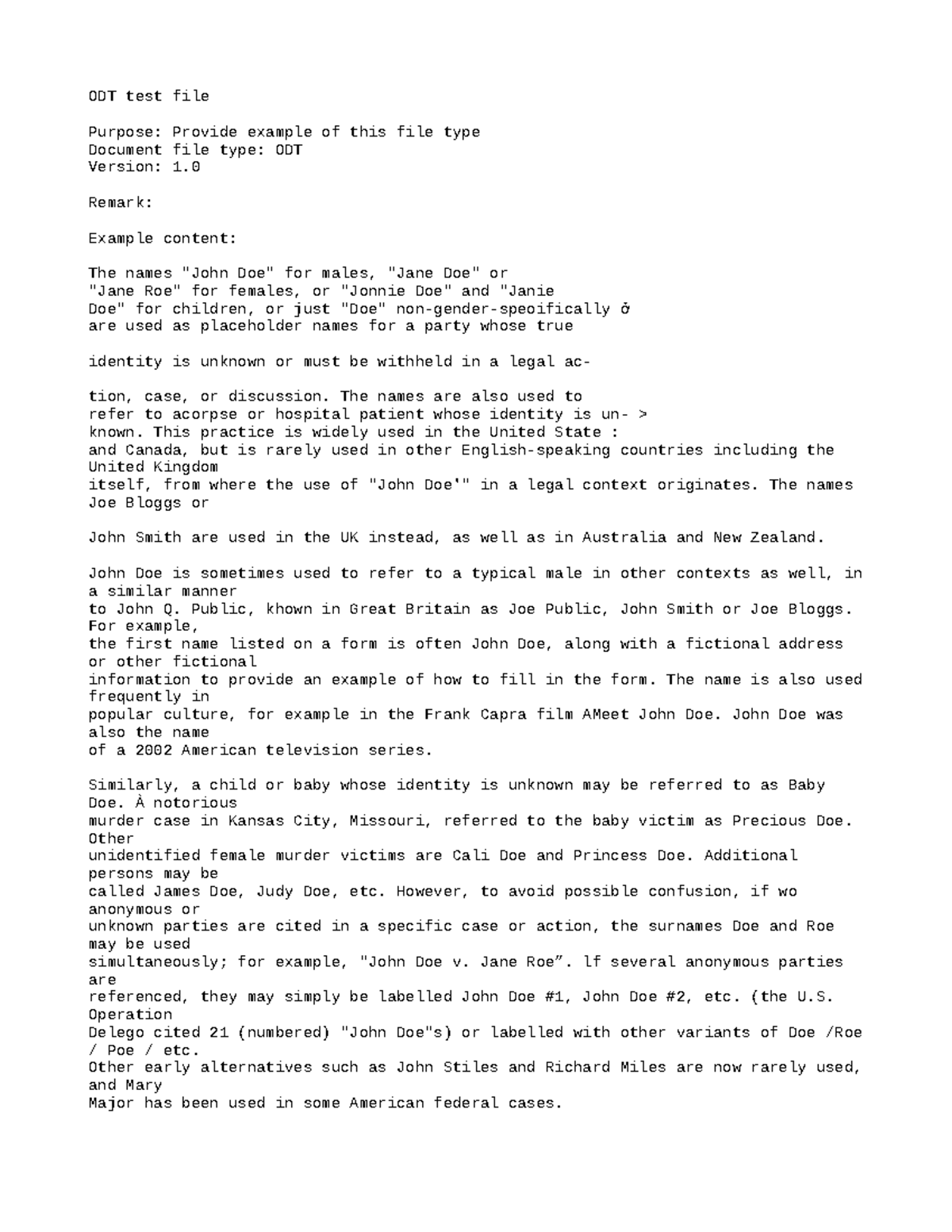 ODT Example File: Placeholder Names in Legal Contexts - Studocu