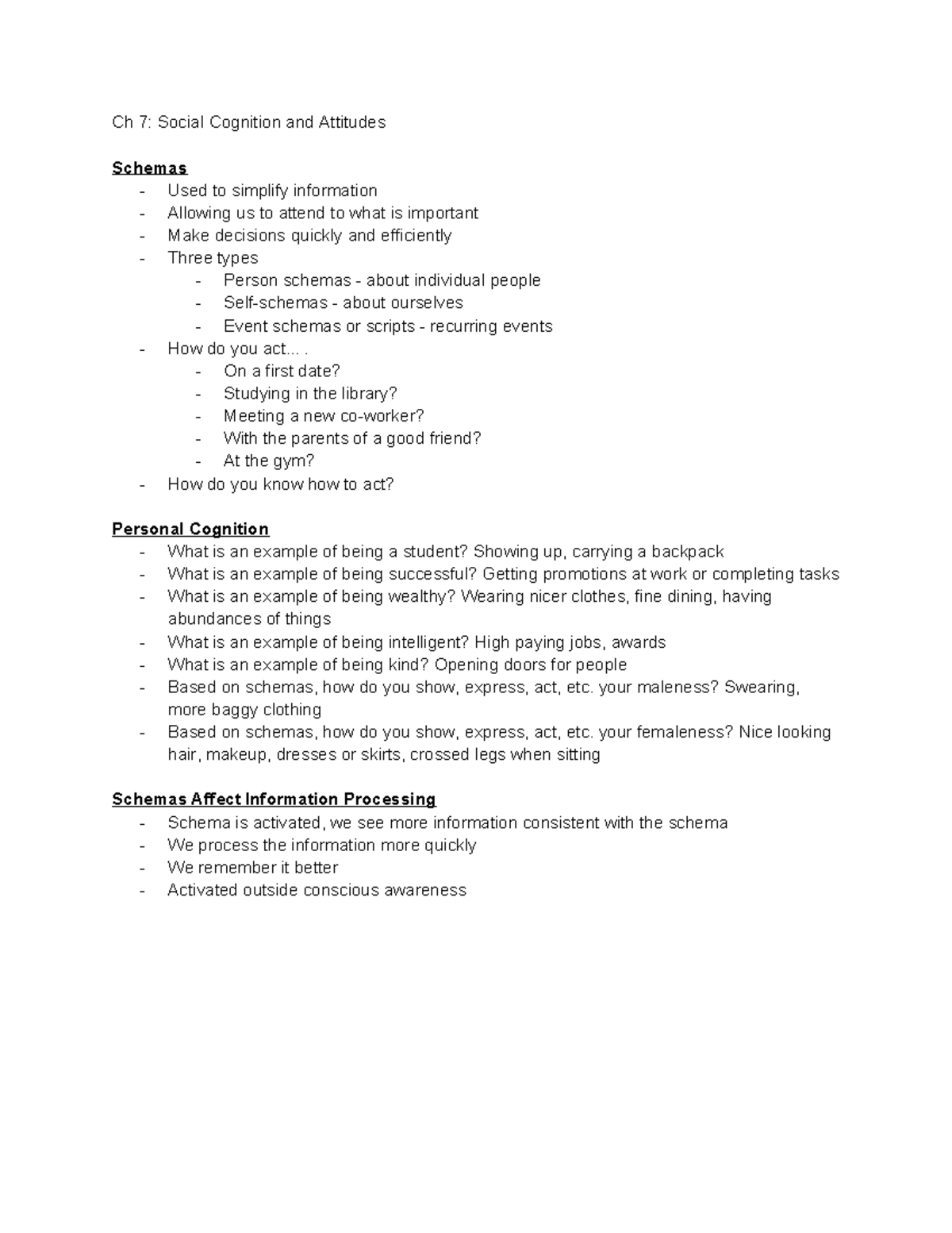 Psychology 101: Ch 7 - Heuristics and Social Cognition Insights - Studocu