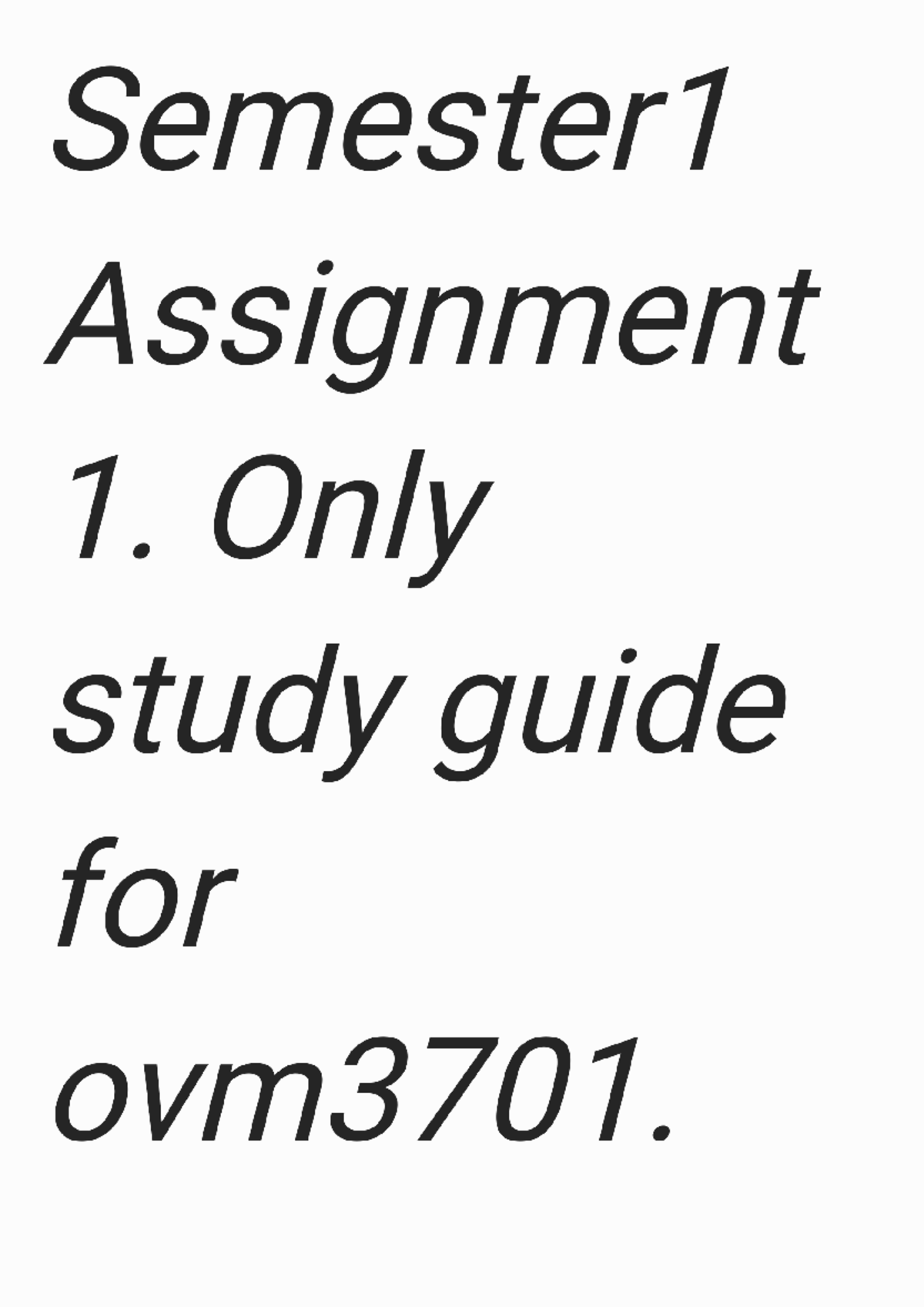 CRJ101: Assignment 1 - Types of Informers and Legal Restrictions - Studocu