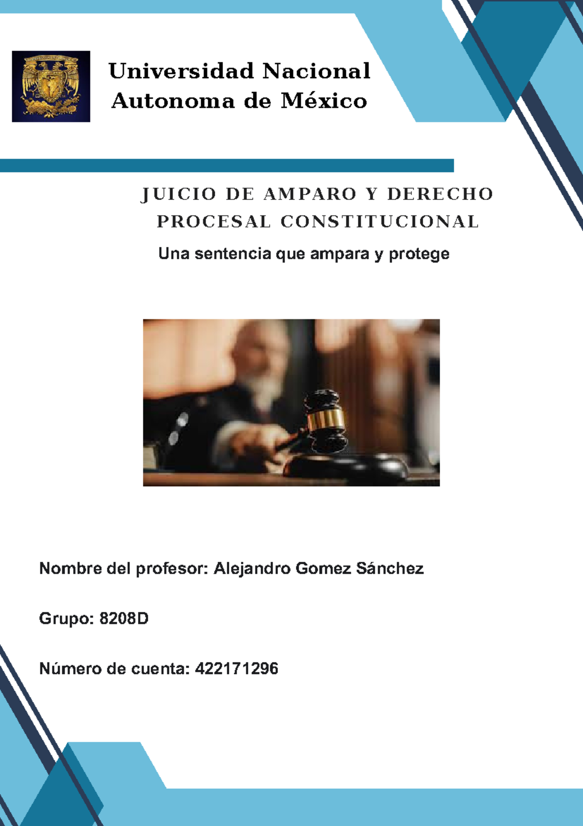 Análisis del Juicio de Amparo en el Derecho Procesal Constitucional ...
